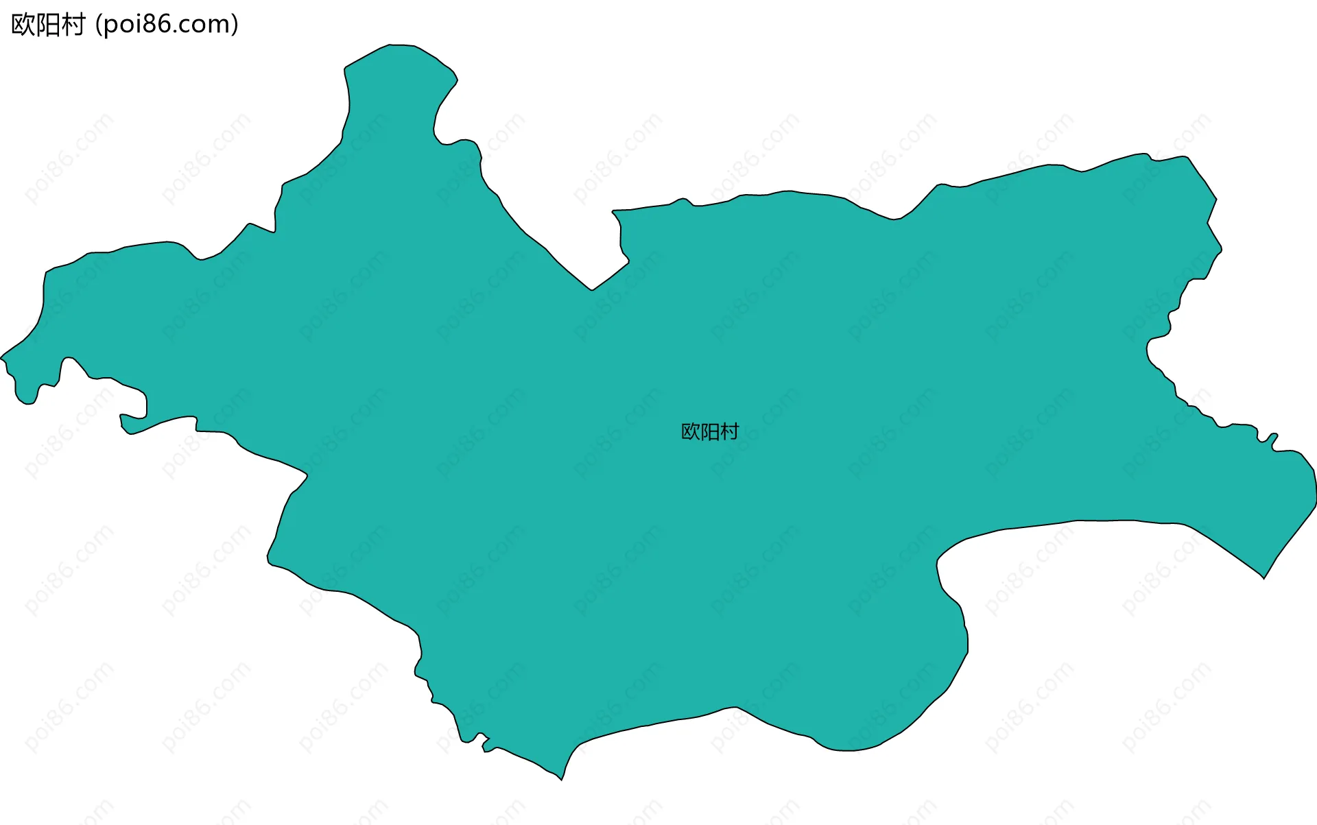 欧阳村边界地图