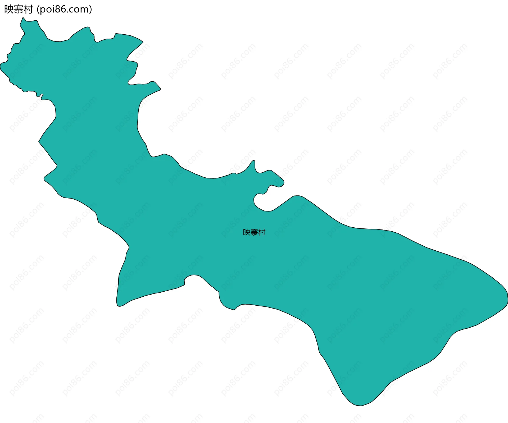 映寨村边界地图