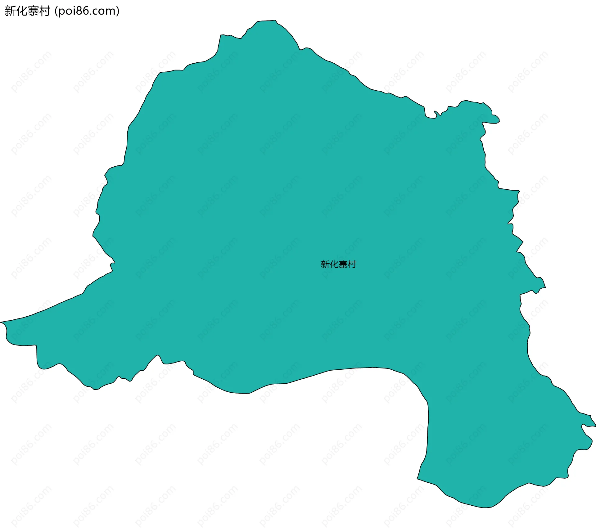 新化寨村边界地图
