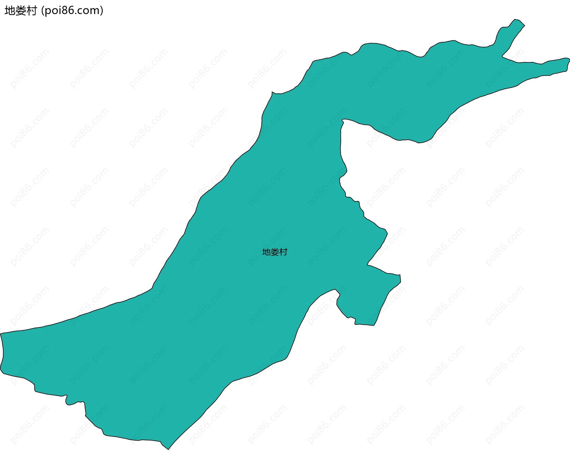 地娄村边界地图