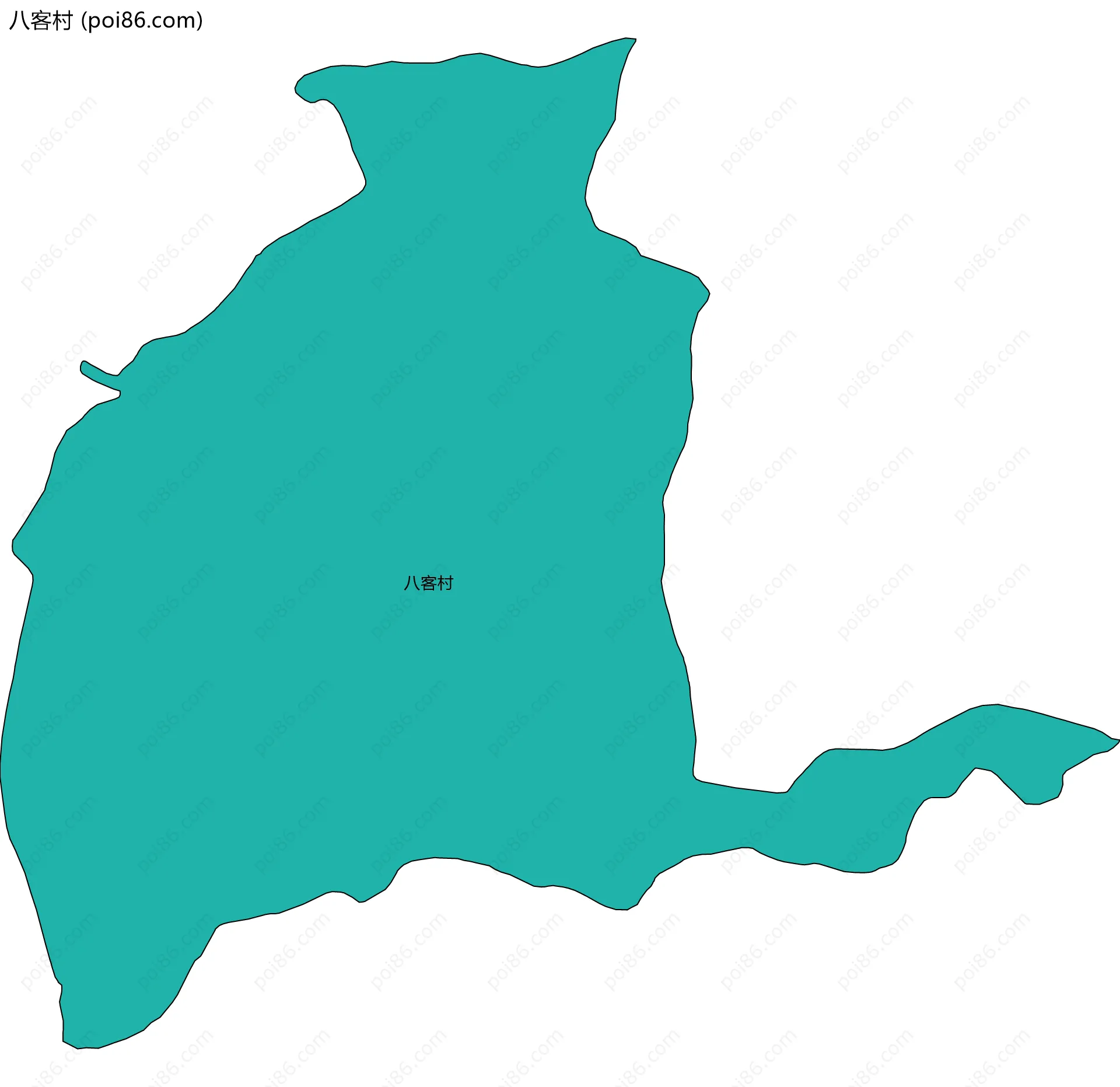 八客村边界地图