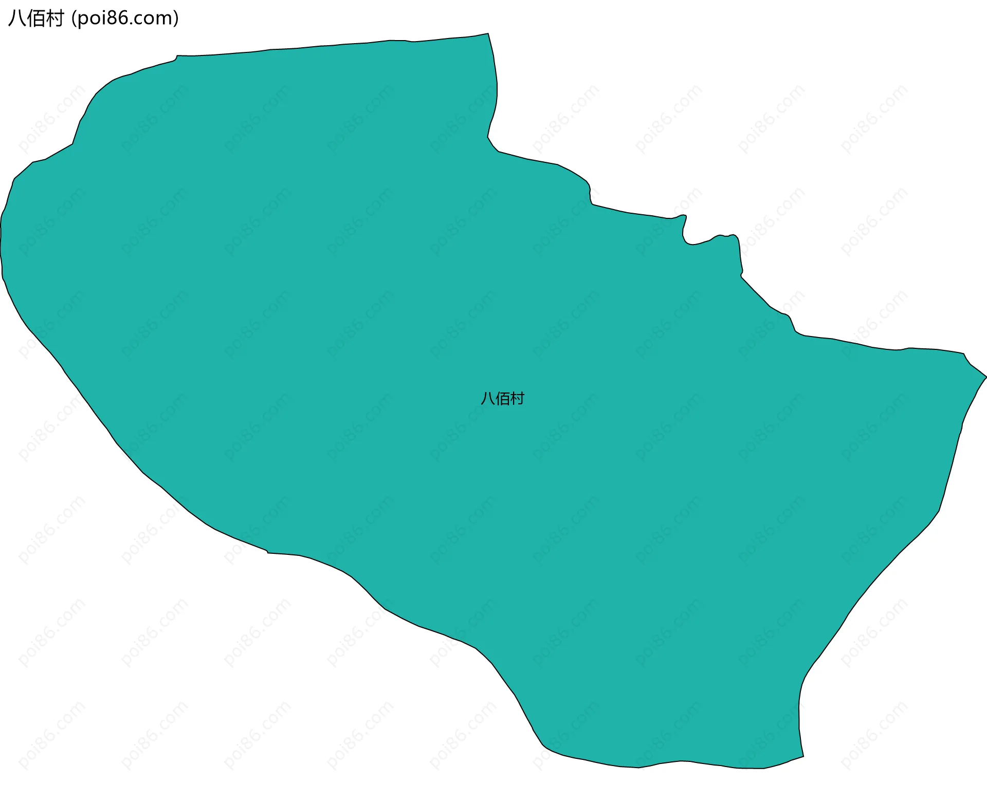 八佰村边界地图