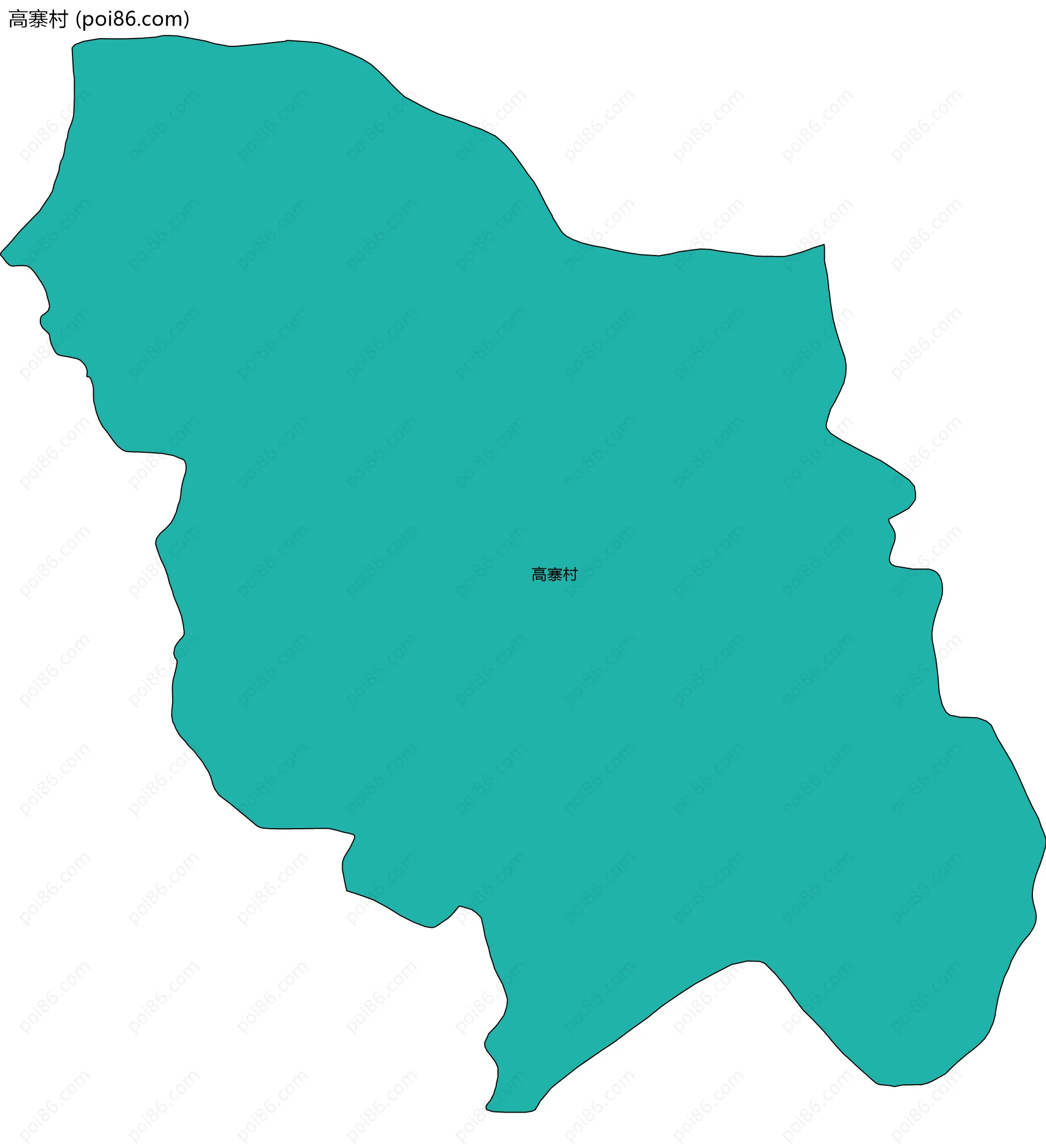 高寨村边界地图