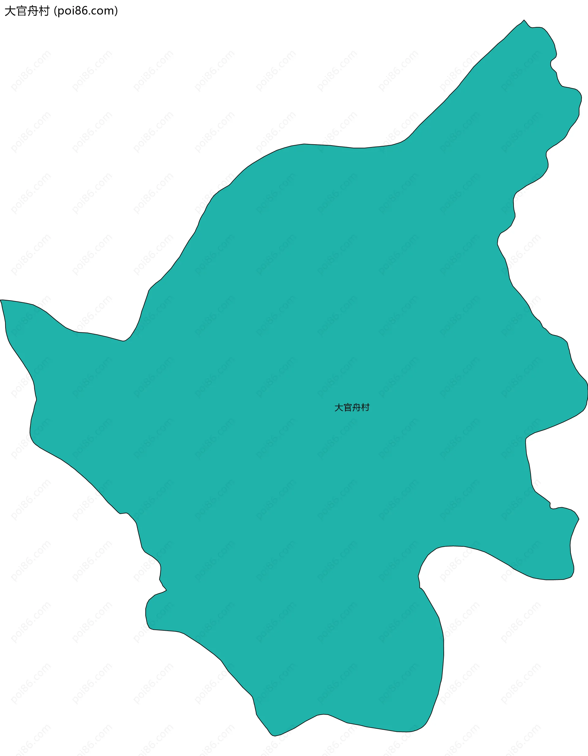 大官舟村边界地图