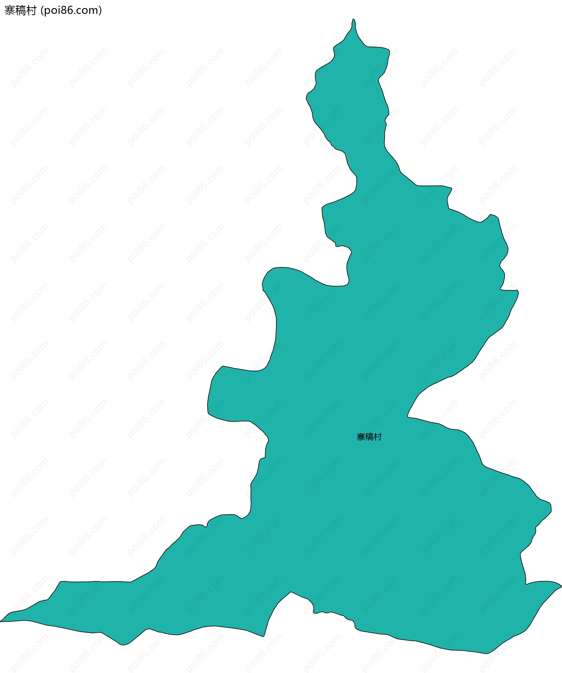 寨稿村边界地图