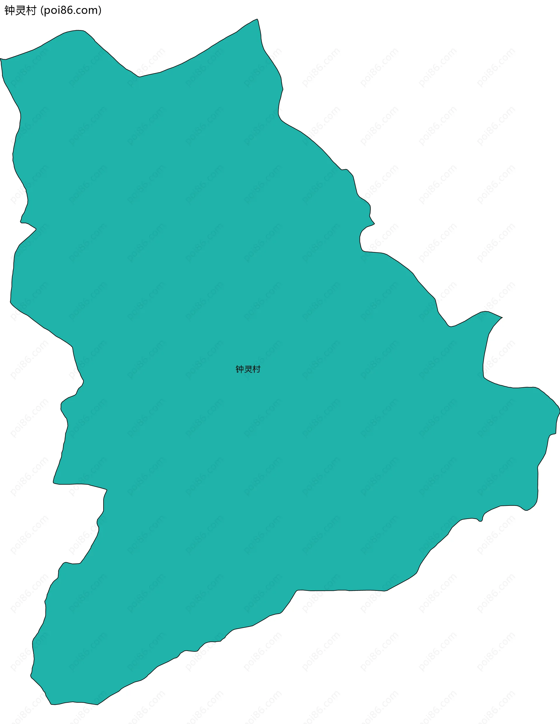 钟灵村边界地图