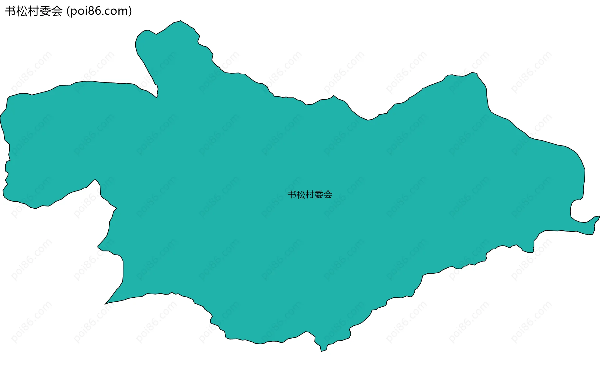 书松村委会边界地图