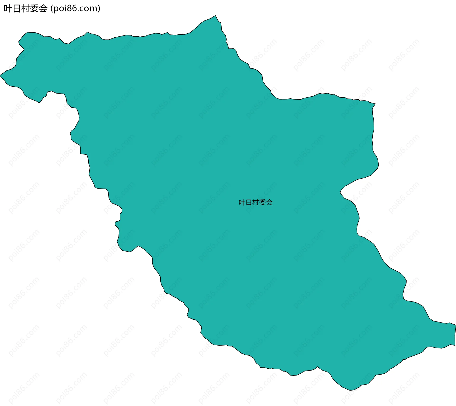 叶日村委会边界地图