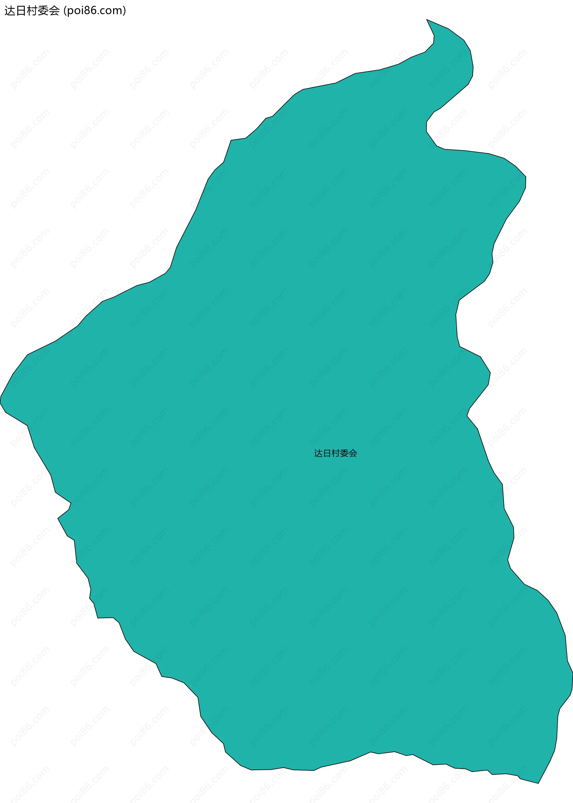达日村委会边界地图