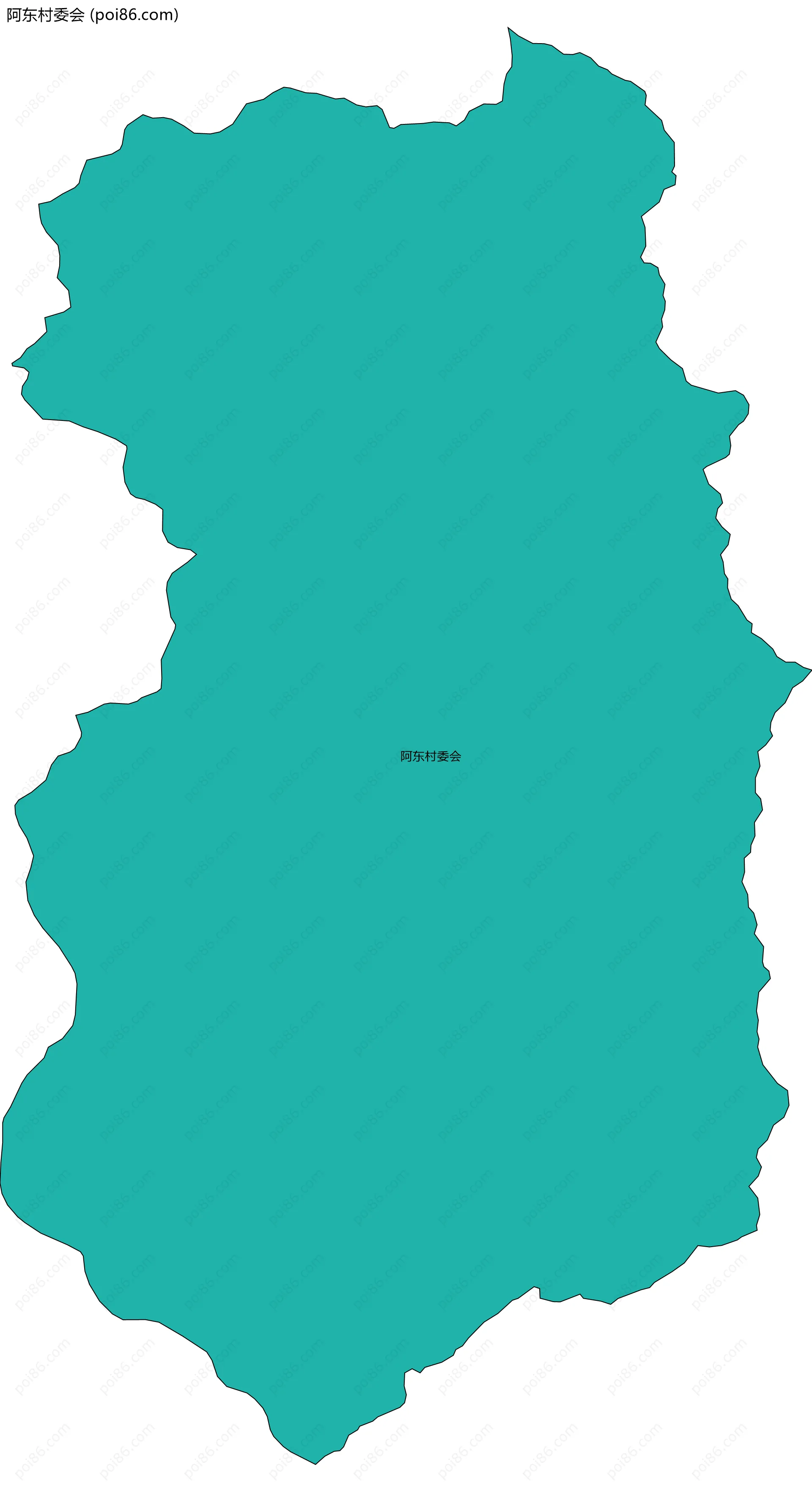 阿东村委会边界地图