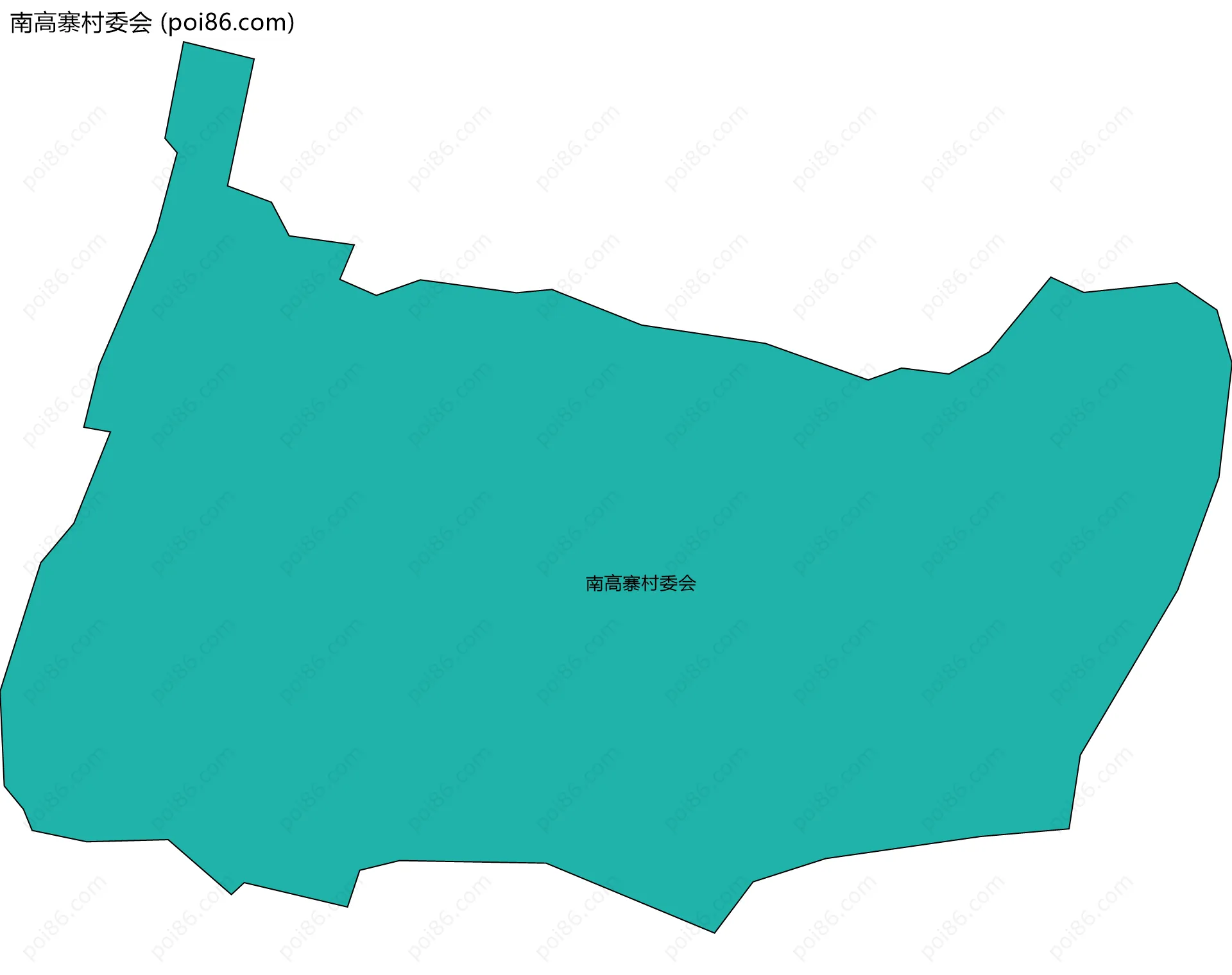 南高寨村委会边界地图