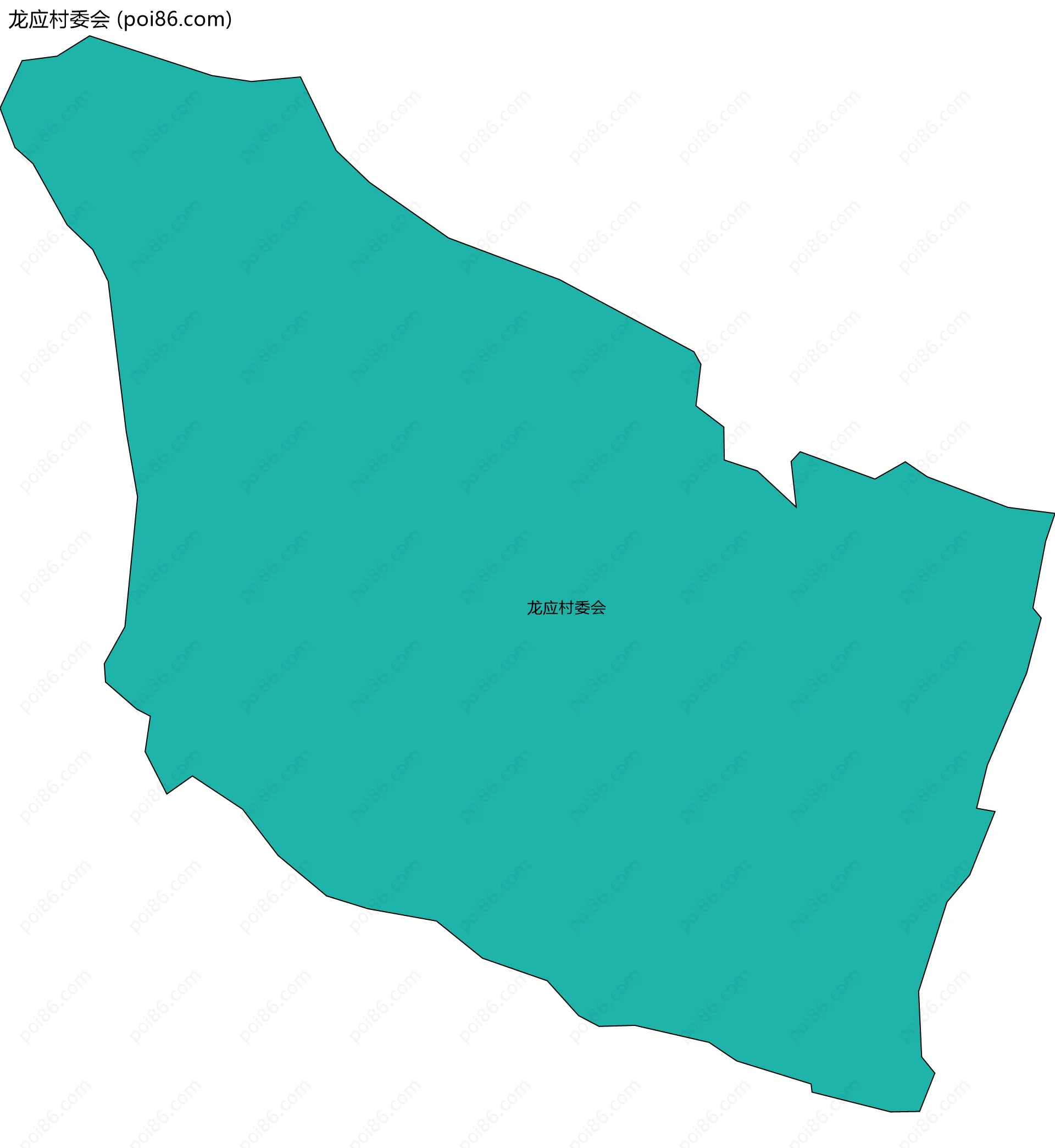 龙应村委会边界地图