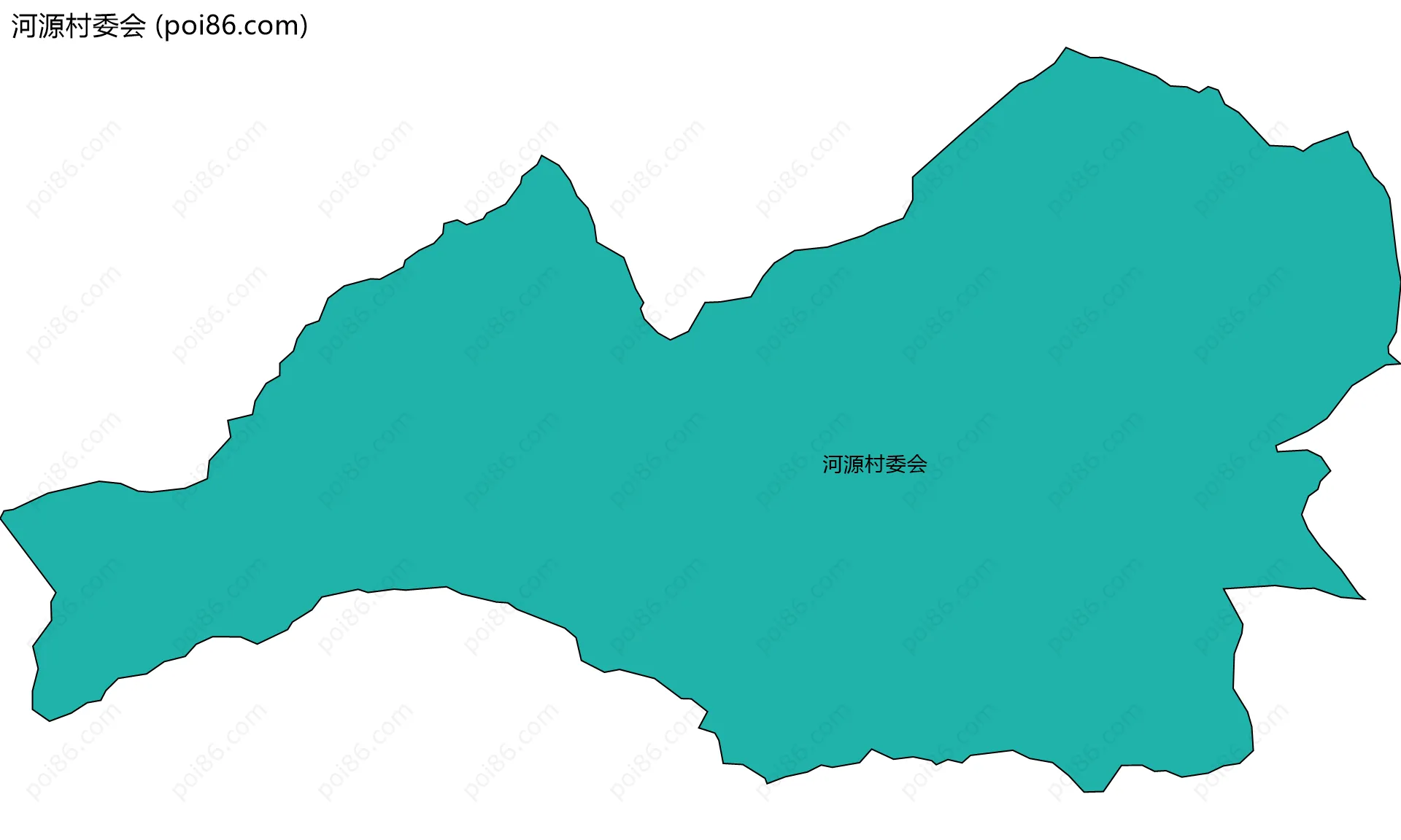 河源村委会边界地图