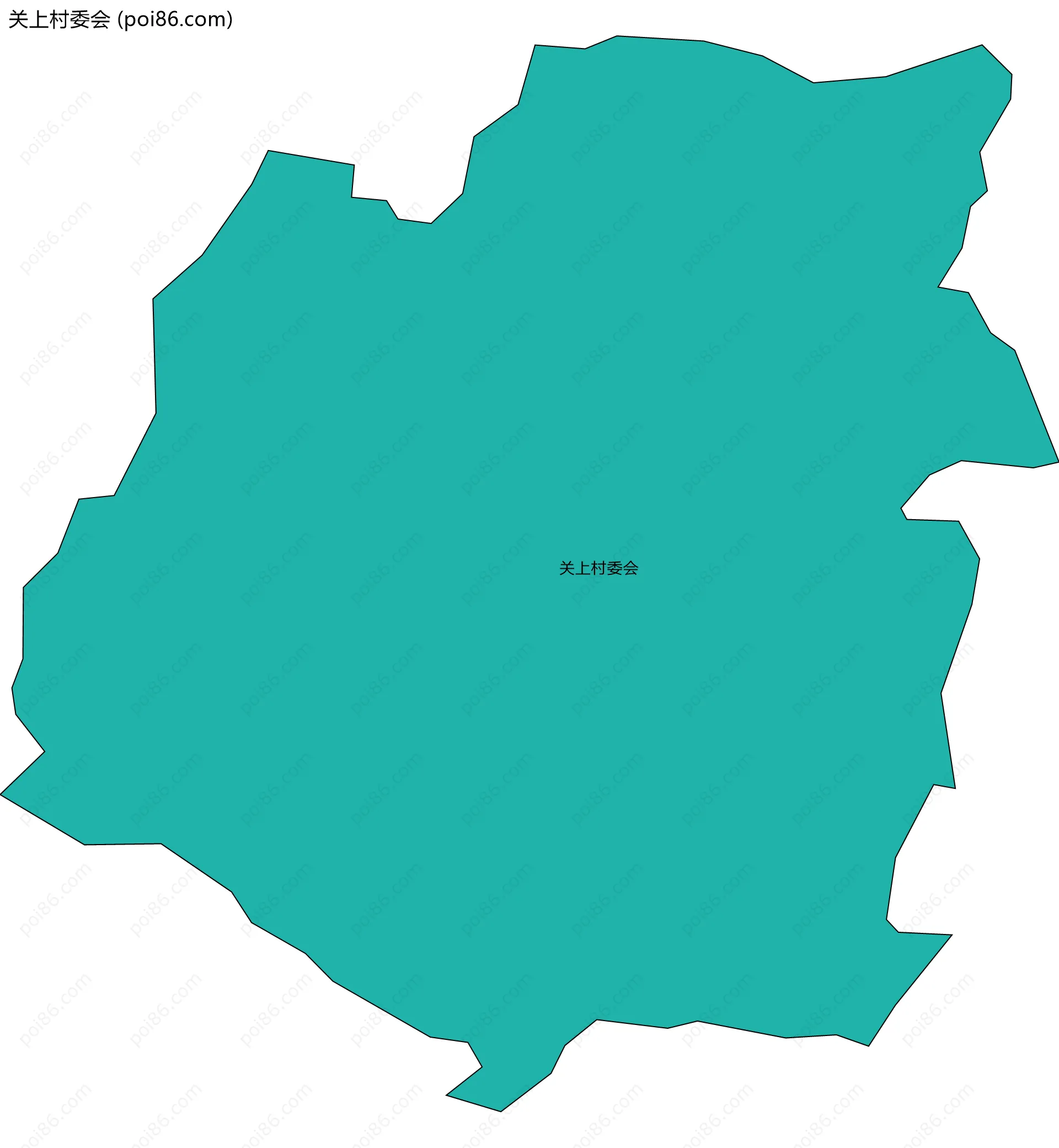 关上村委会边界地图