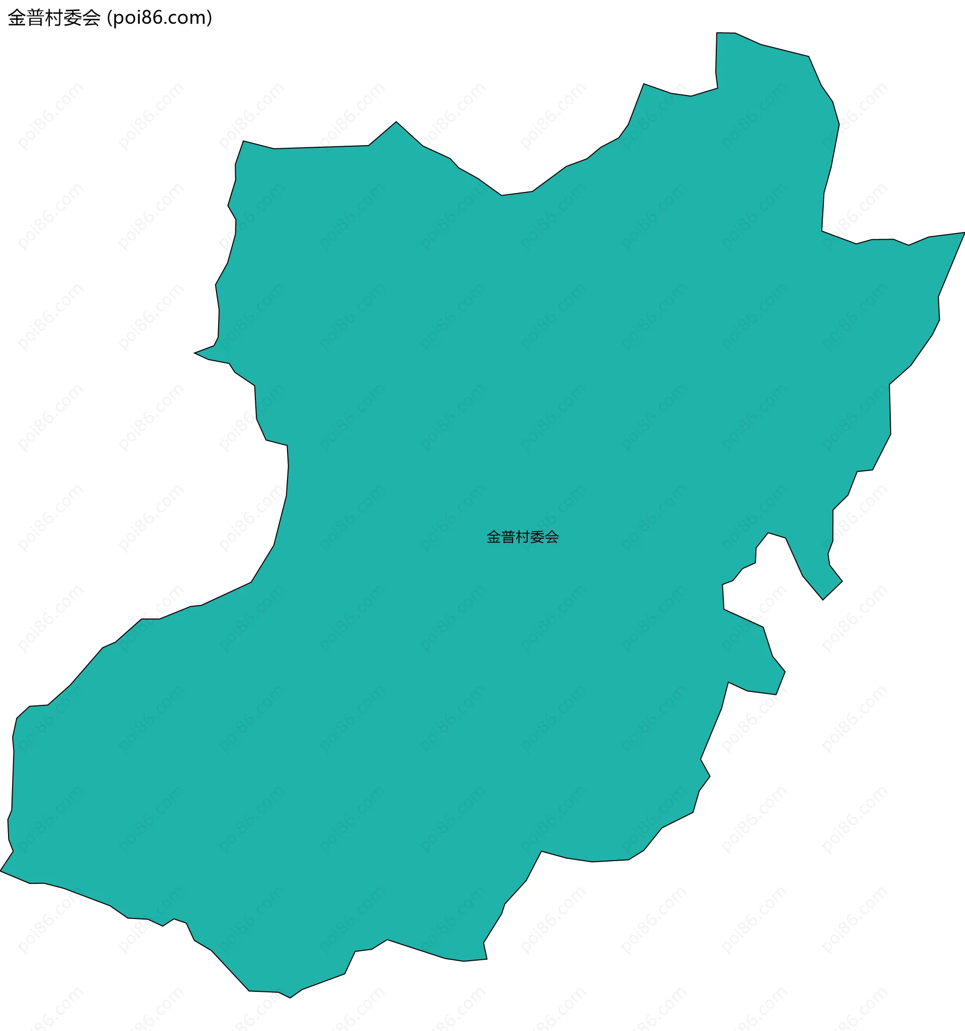 金普村委会边界地图