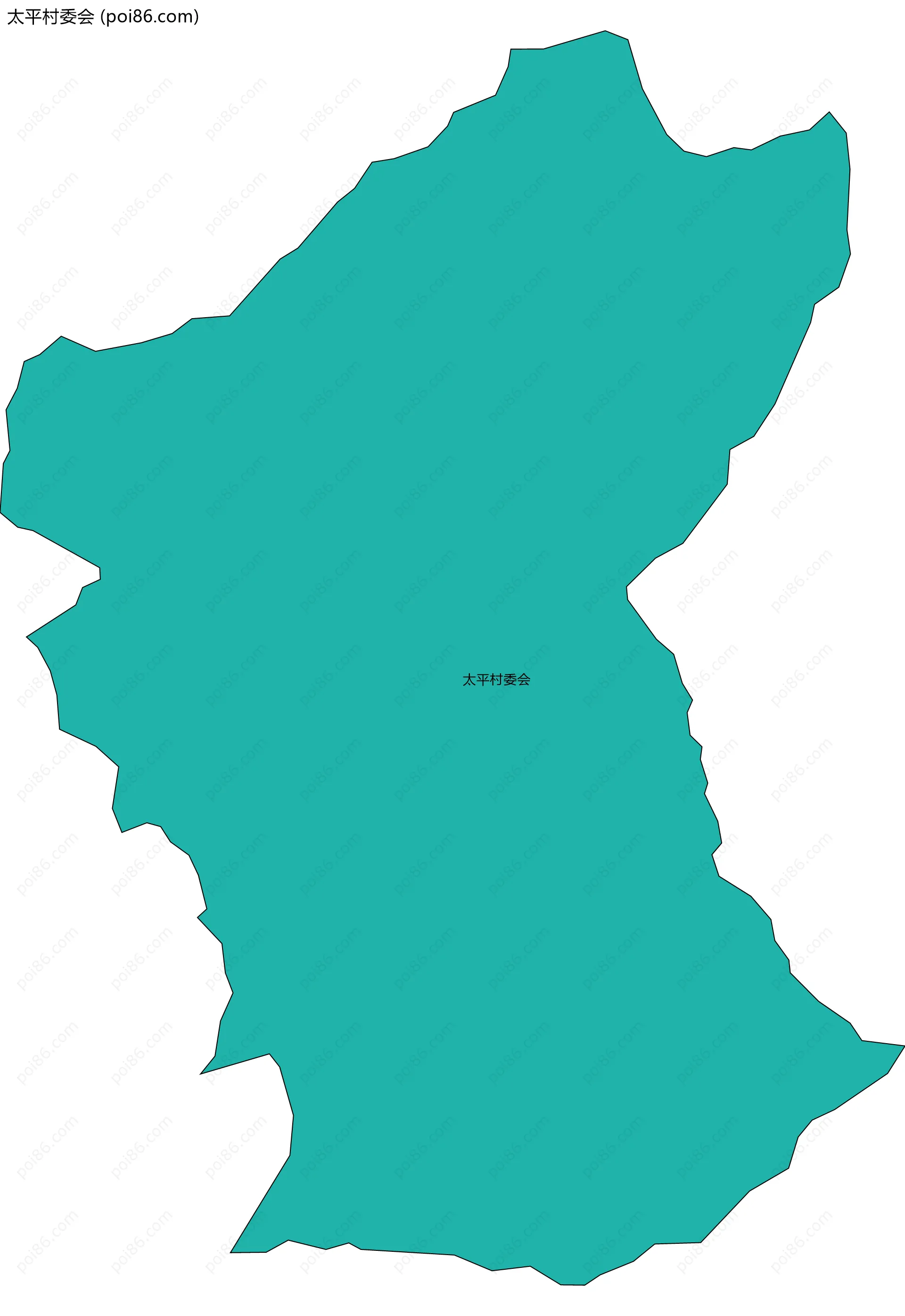 太平村委会边界地图