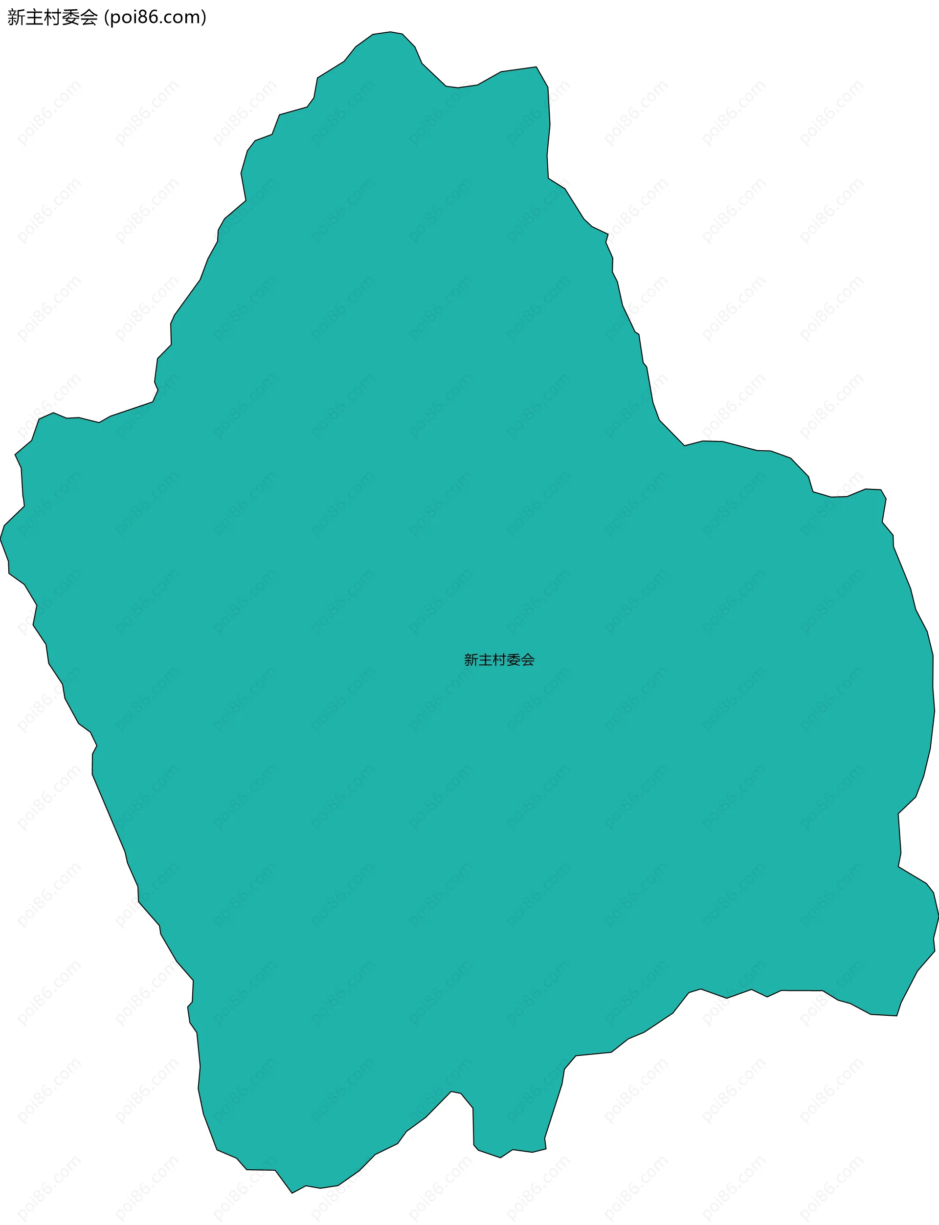新主村委会边界地图