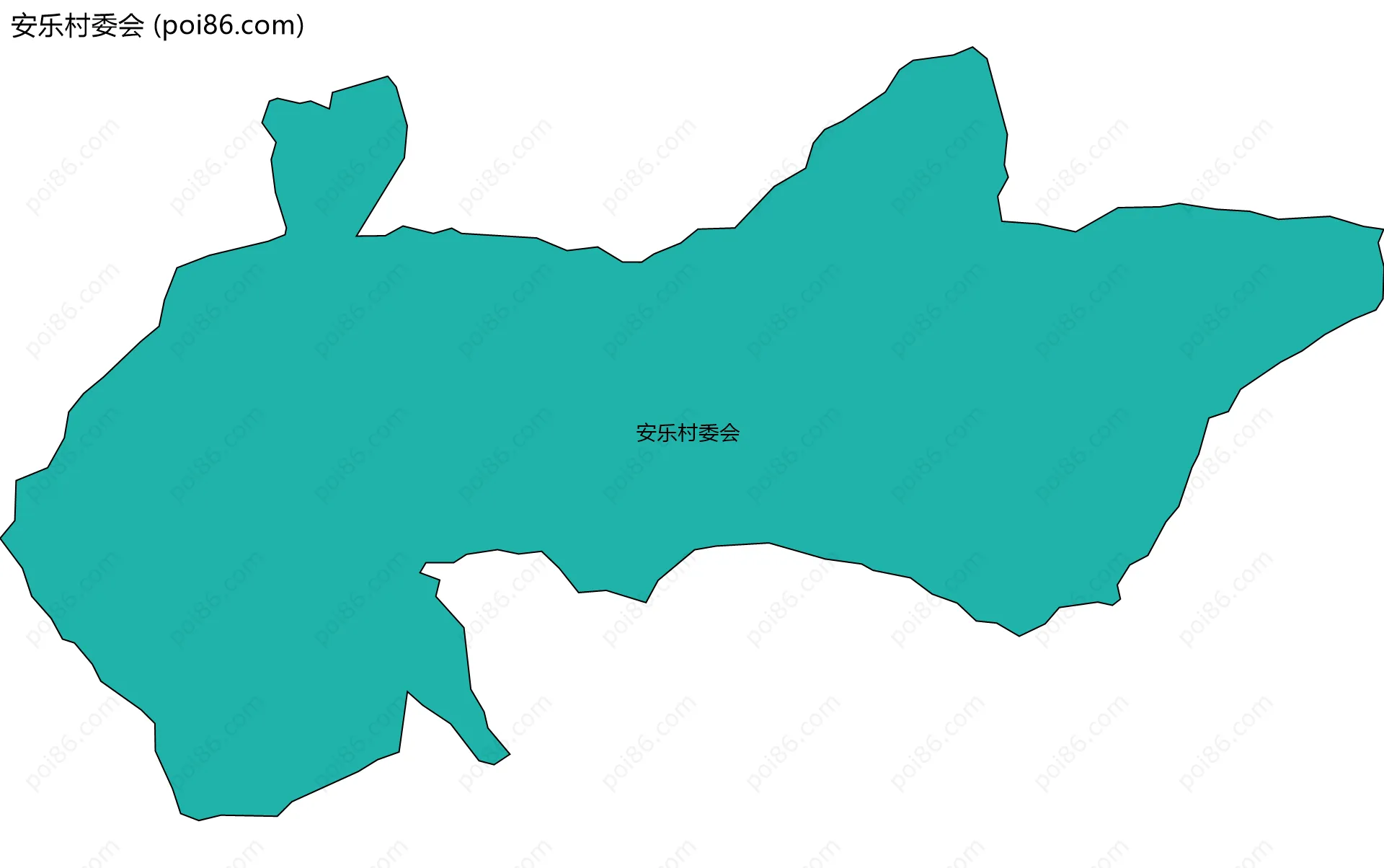 安乐村委会边界地图