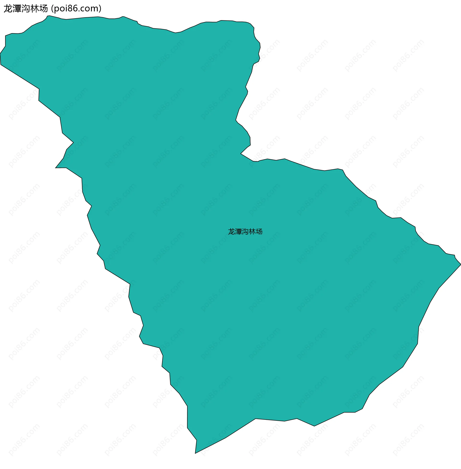 龙潭沟林场边界地图