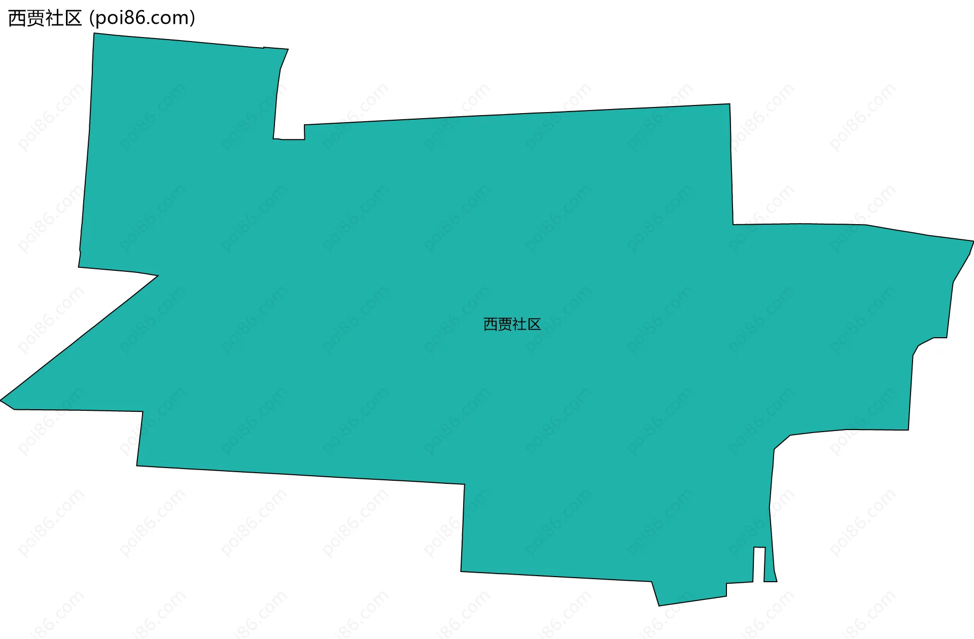 西贾社区边界地图