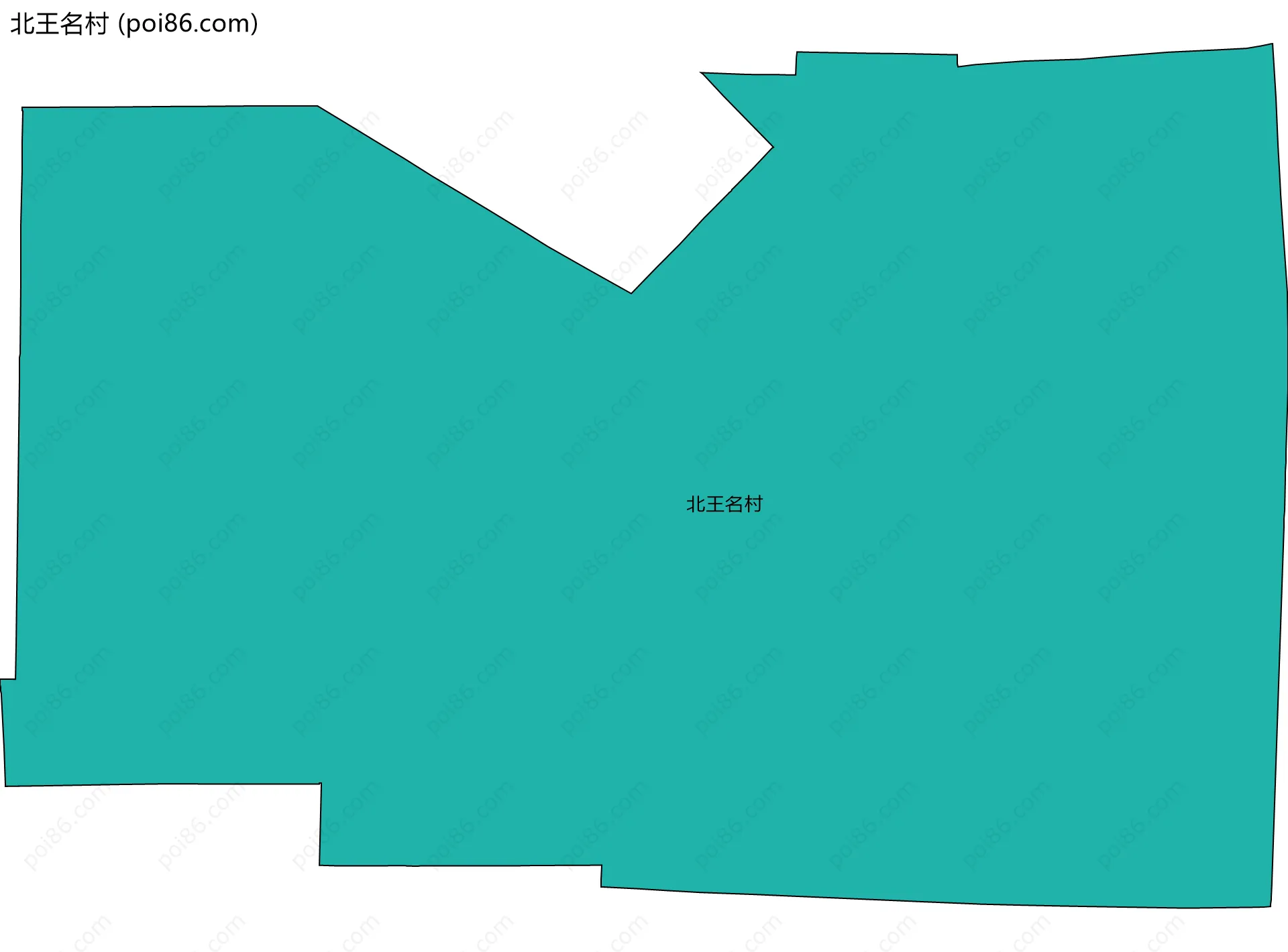 北王名村边界地图
