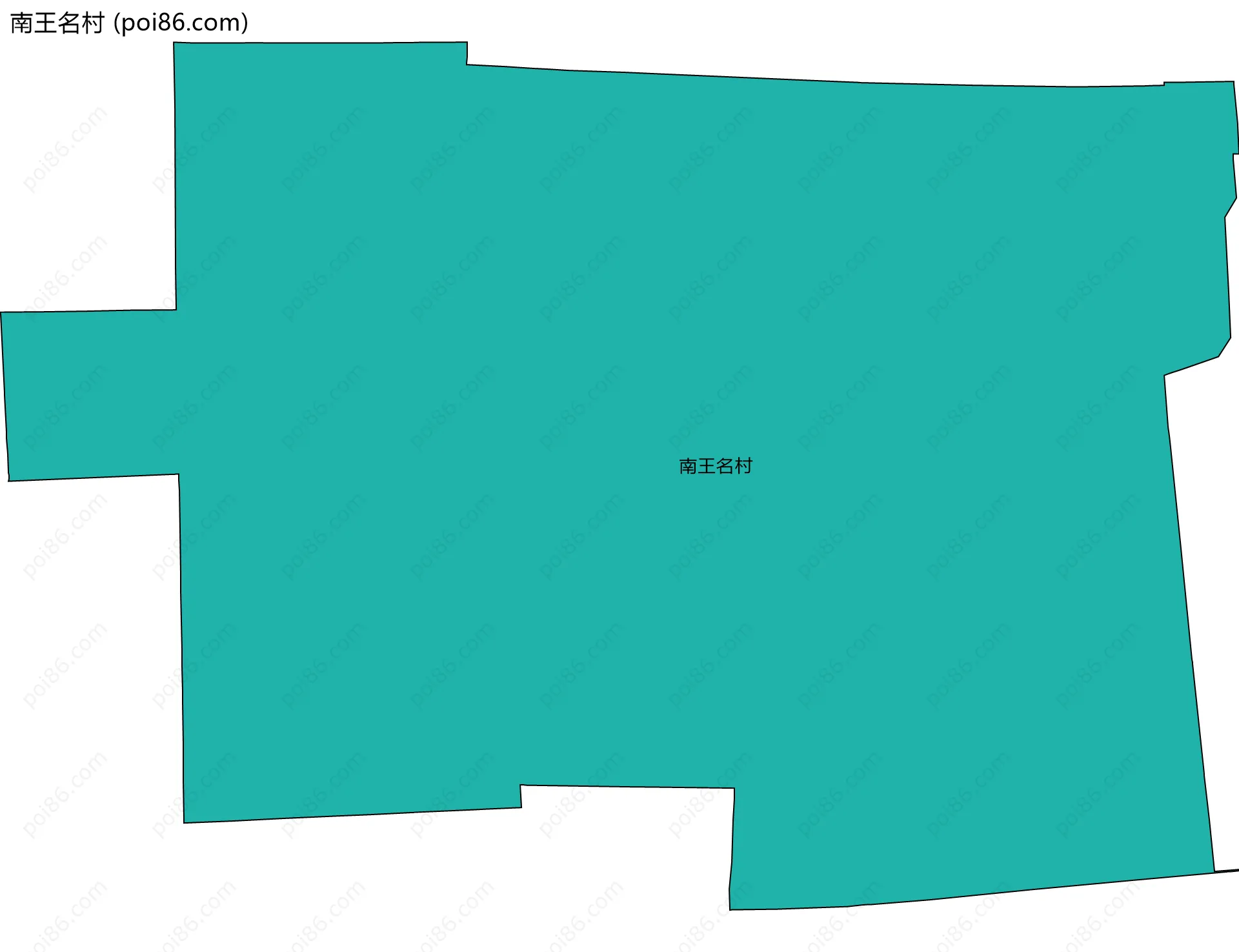 南王名村边界地图