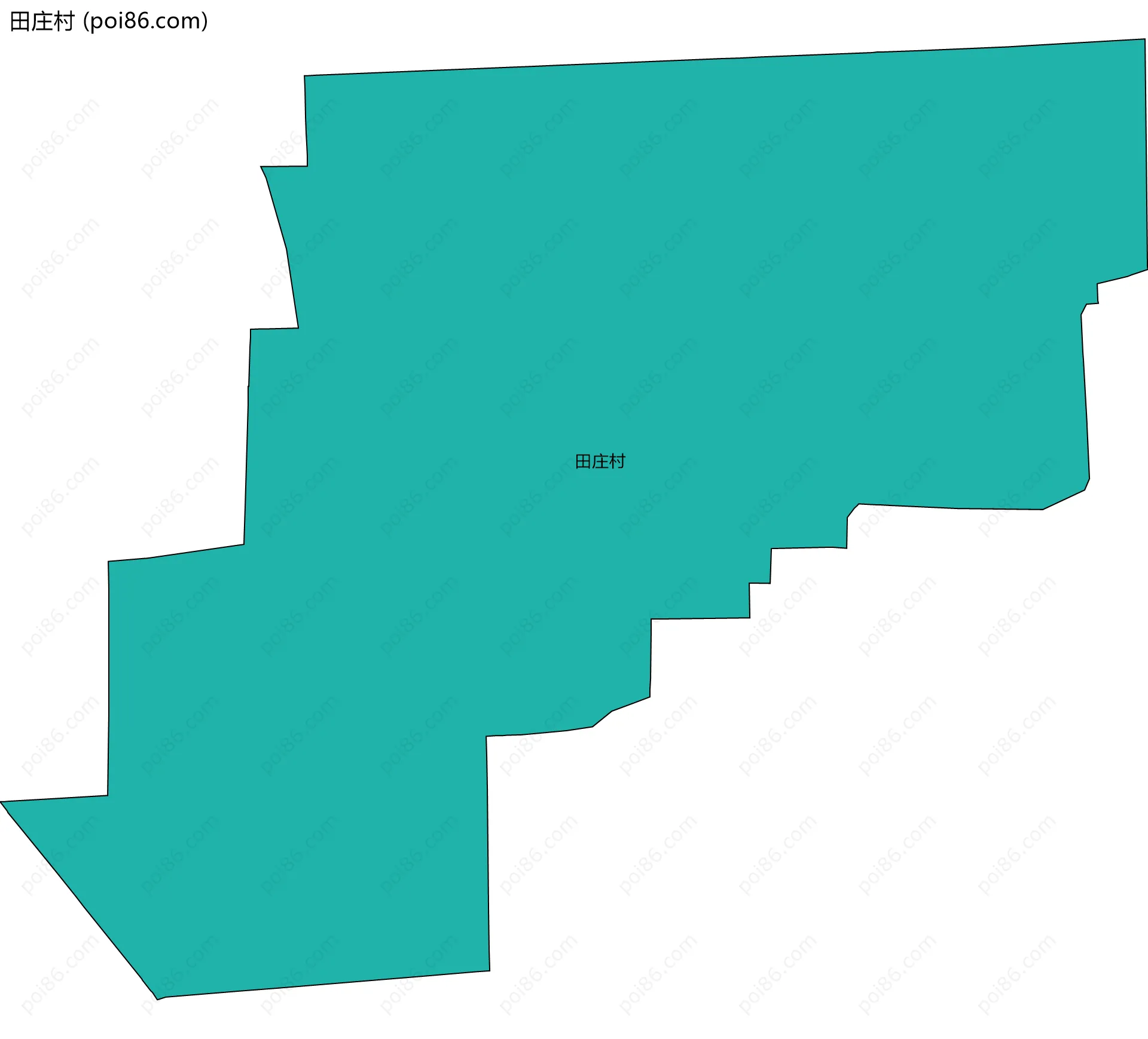 田庄村边界地图