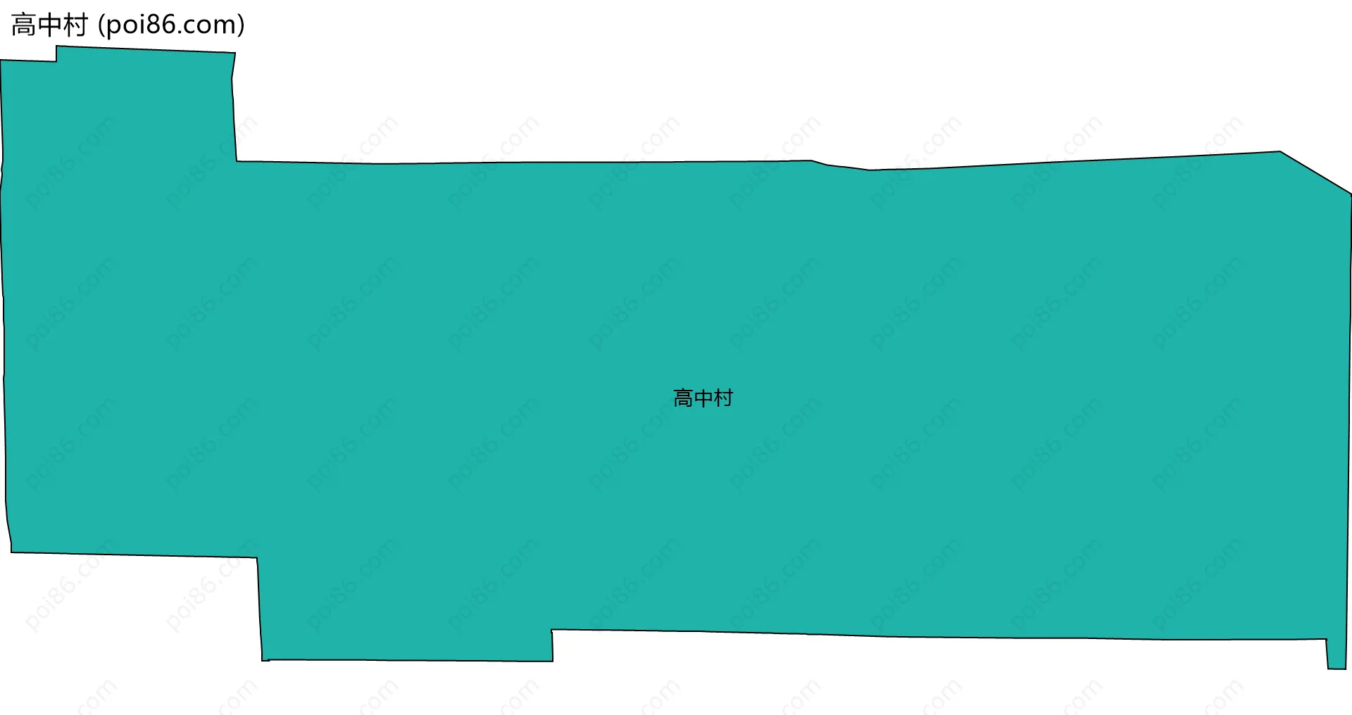 高中村边界地图