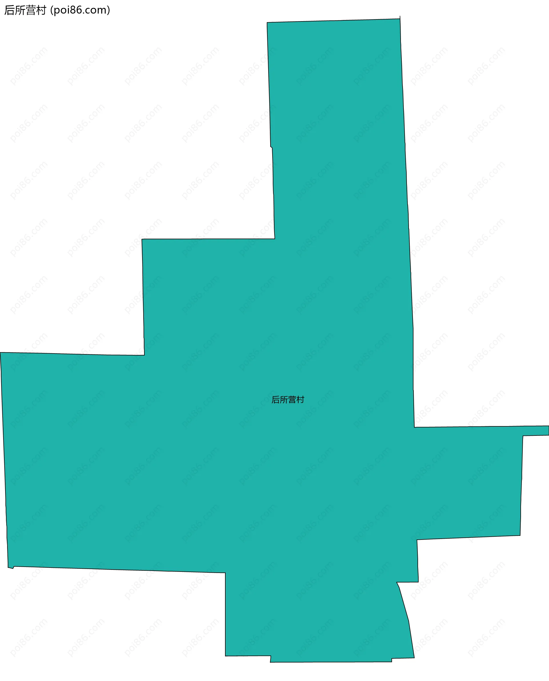 后所营村边界地图