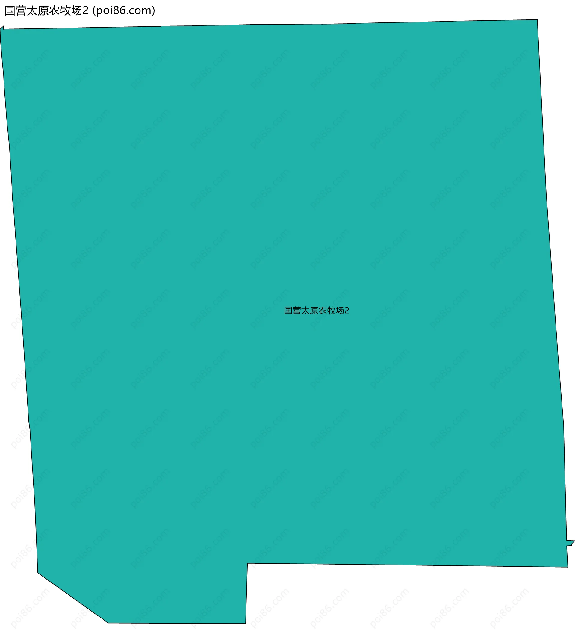 国营太原农牧场2边界地图