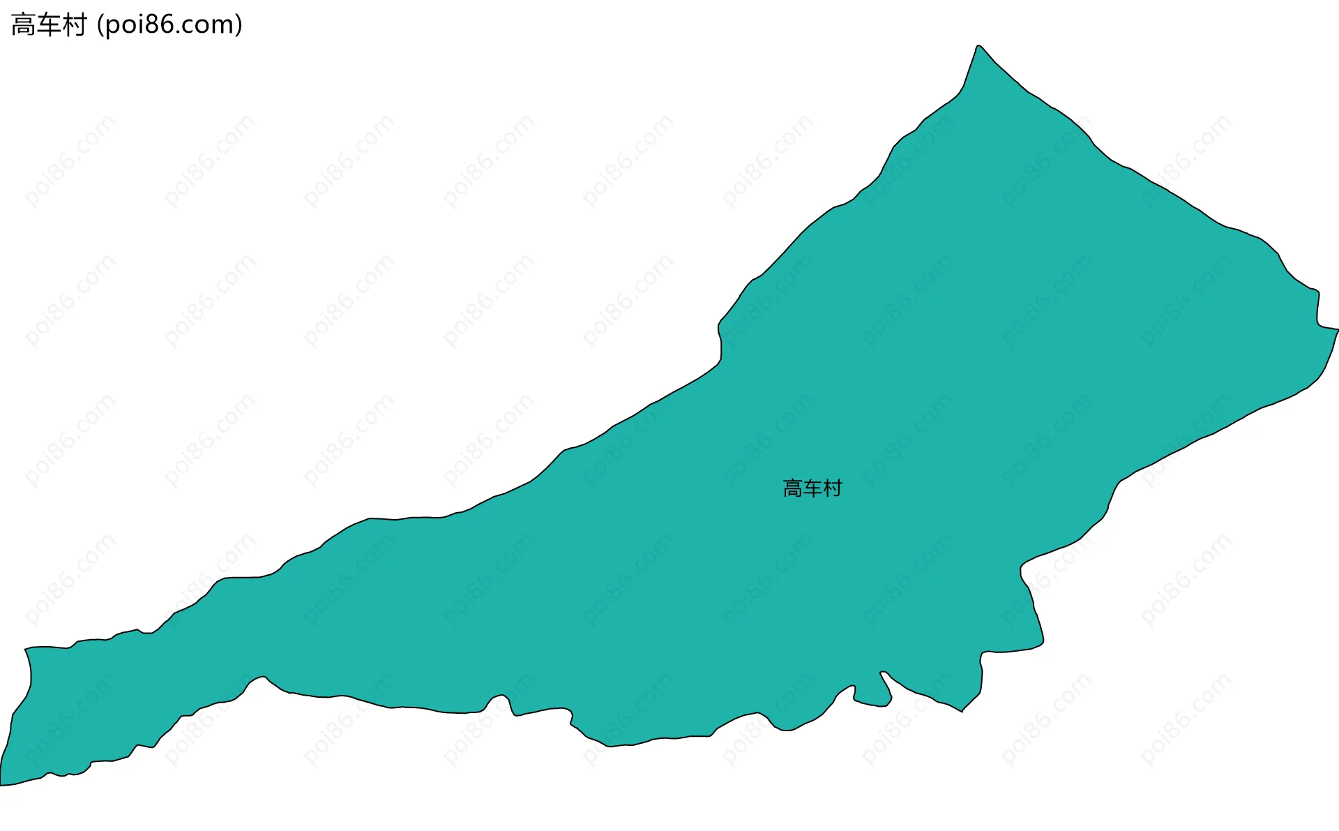 高车村边界地图