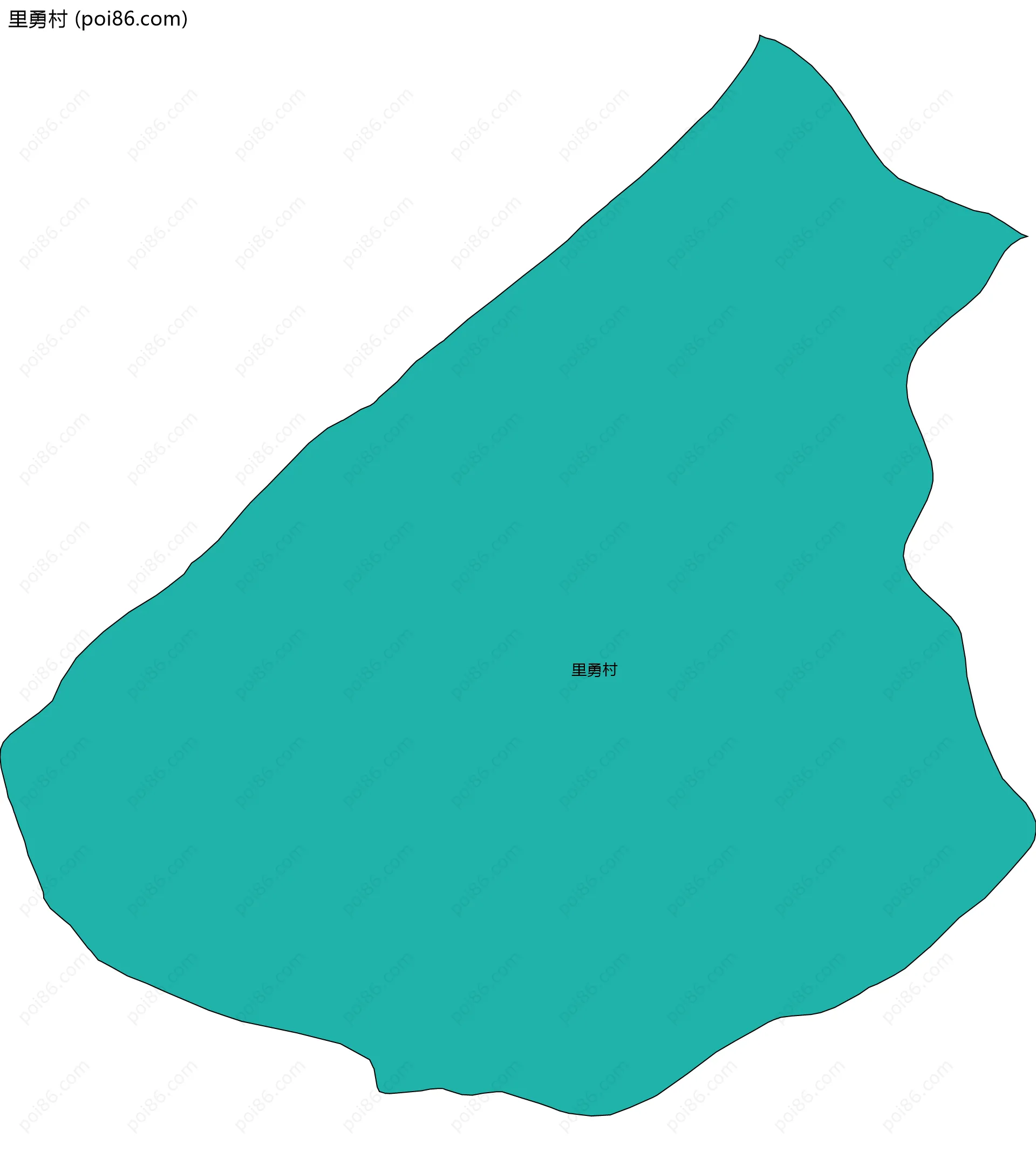 里勇村边界地图