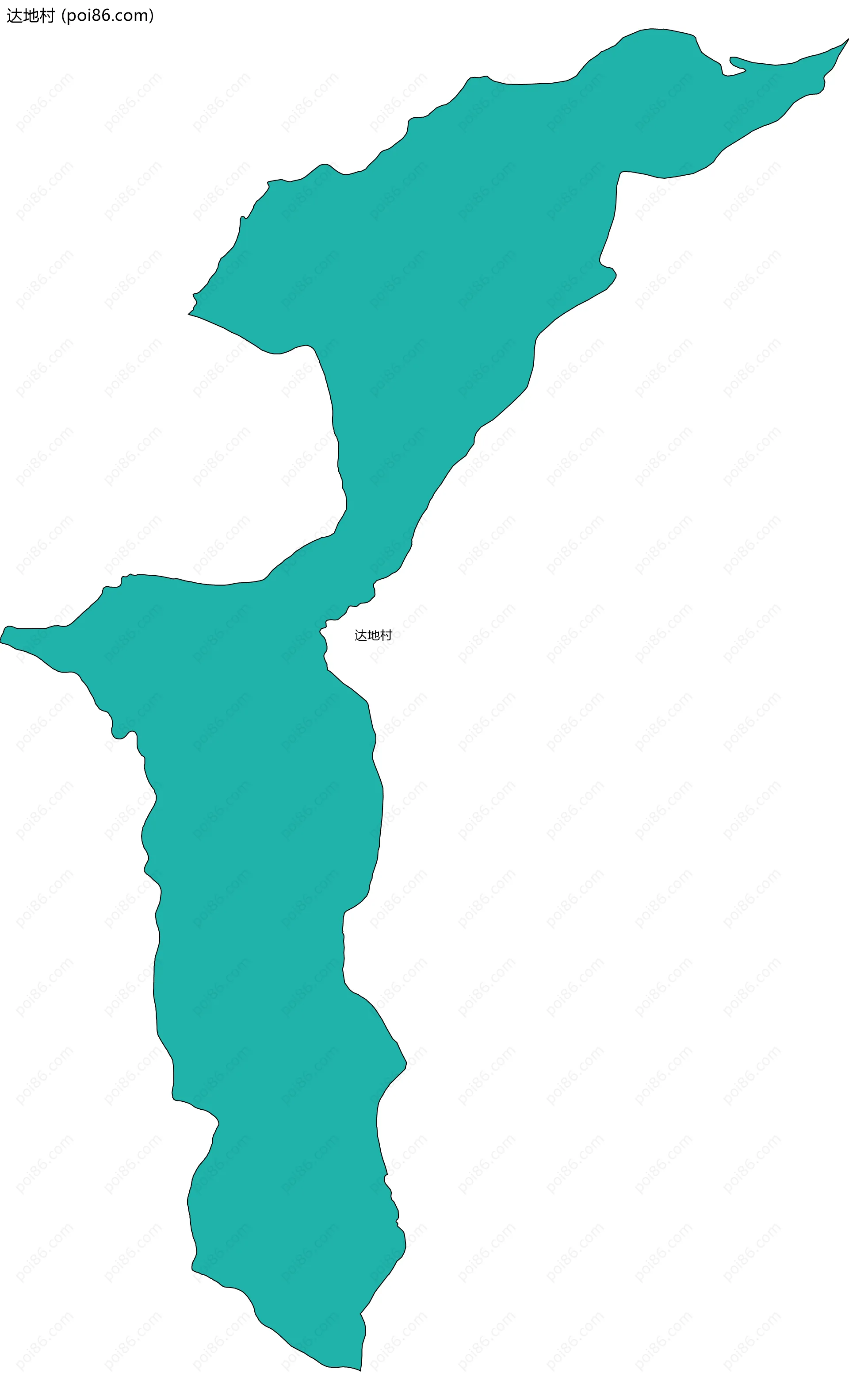 达地村边界地图