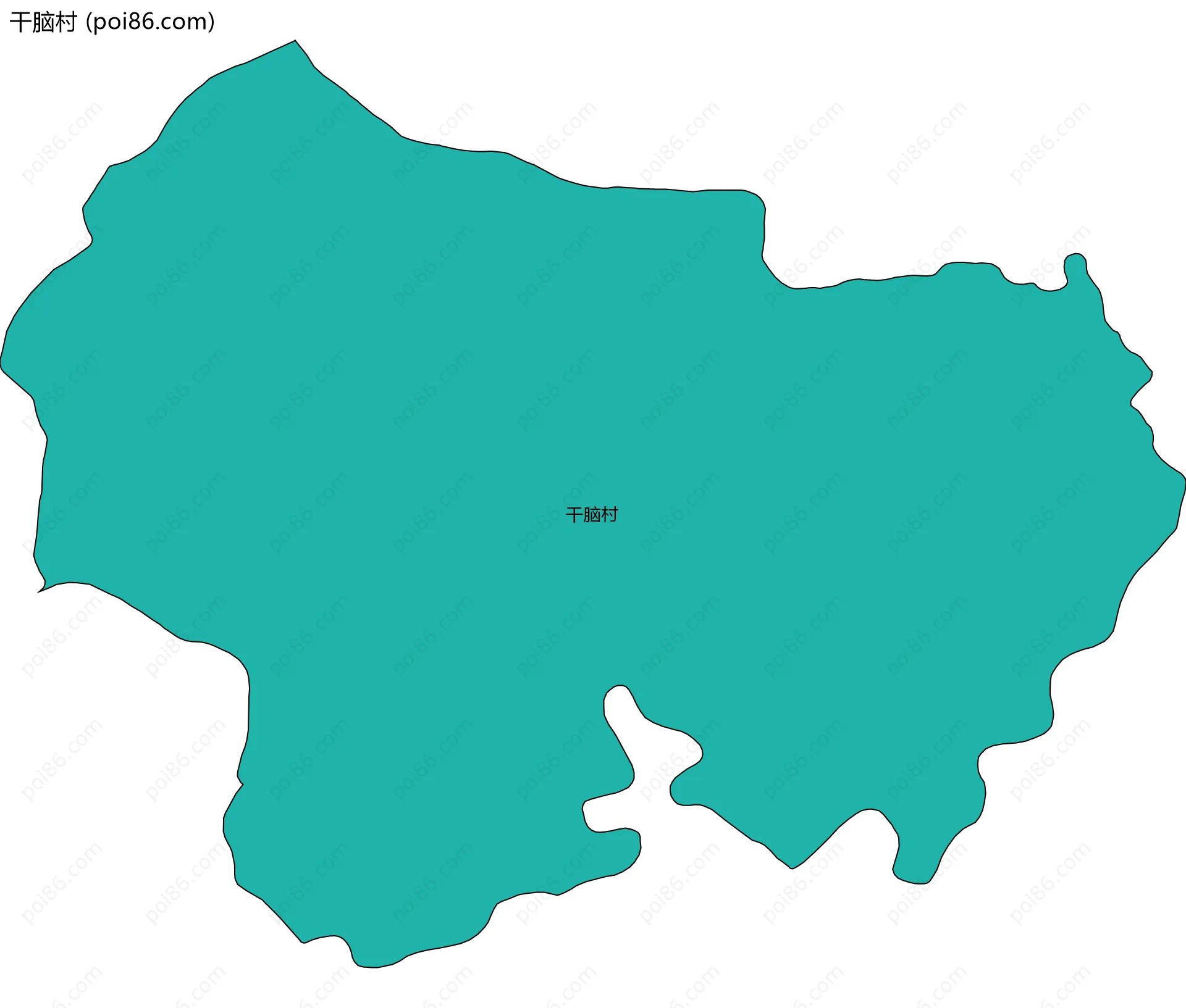干脑村边界地图