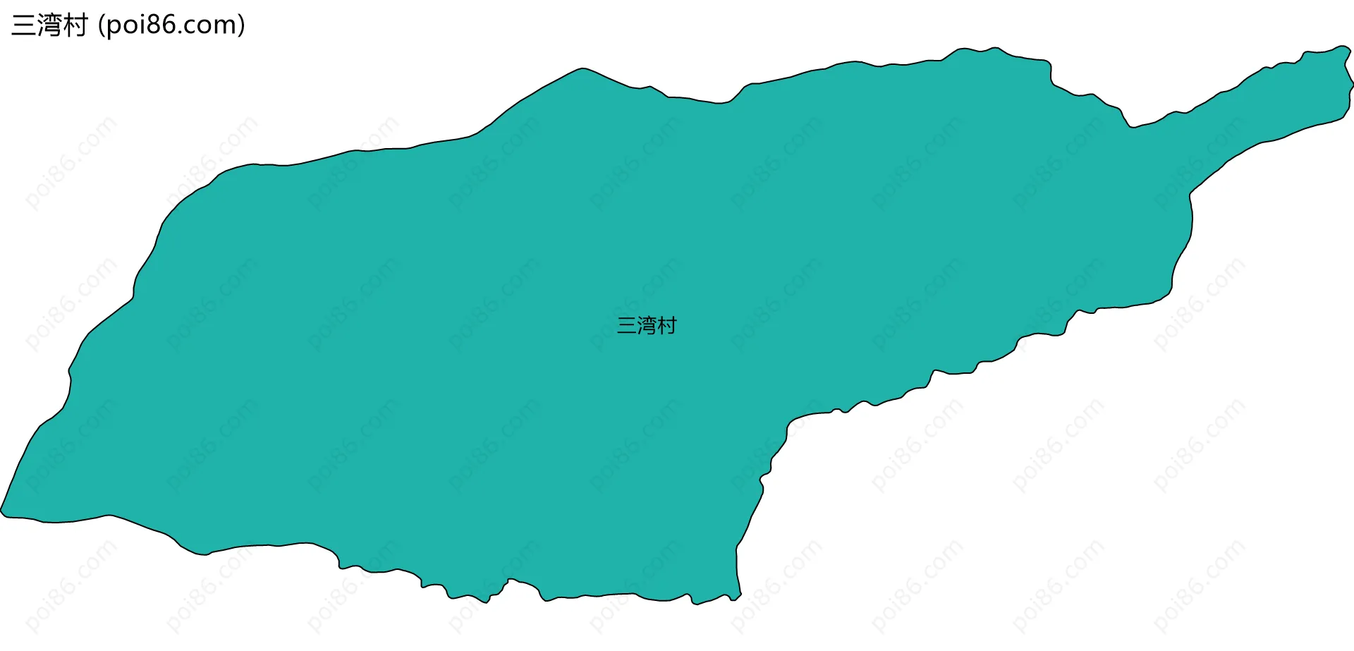 三湾村边界地图