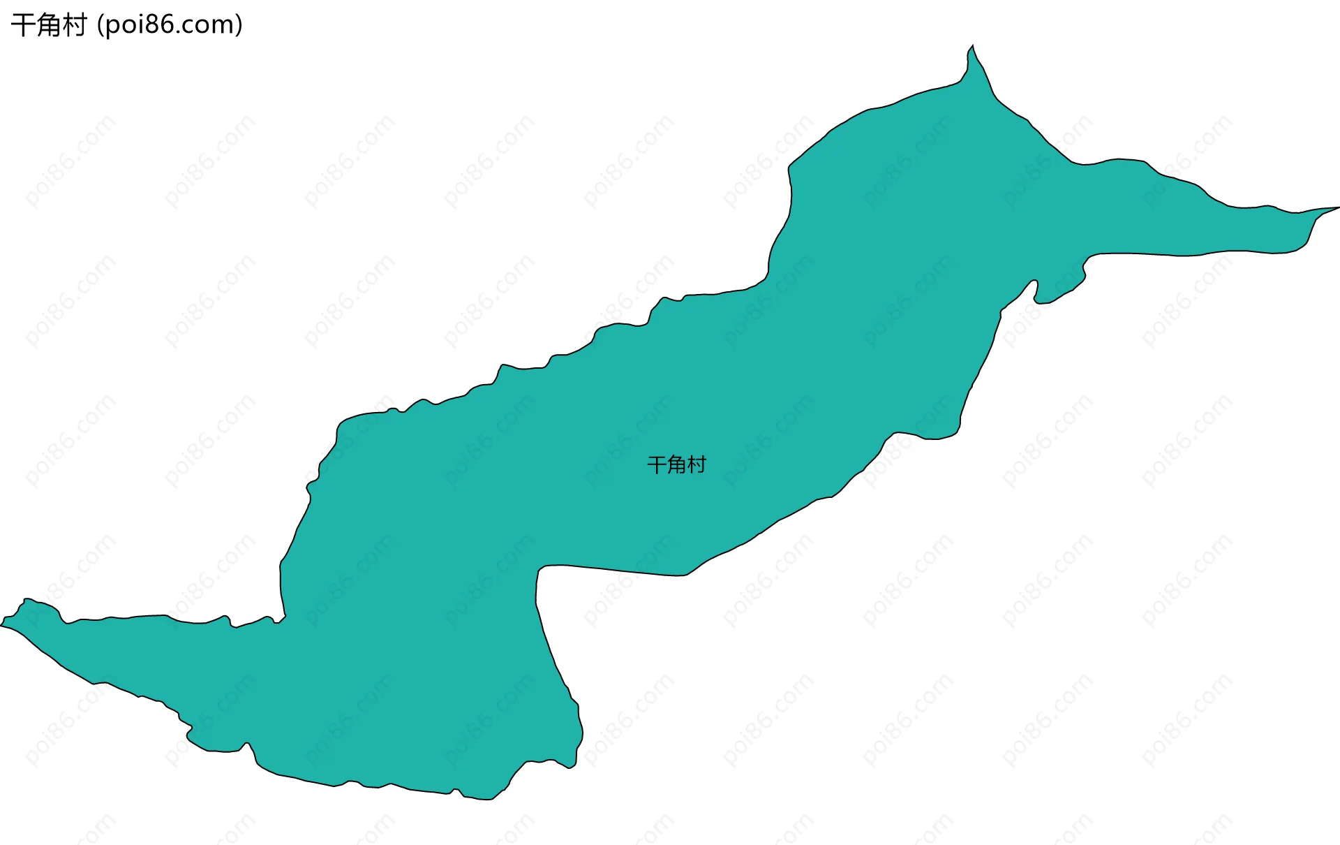 干角村边界地图