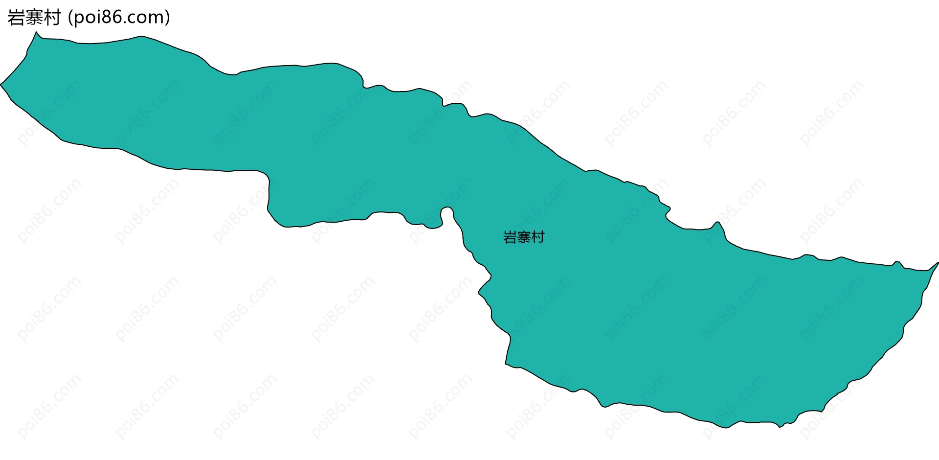 岩寨村边界地图