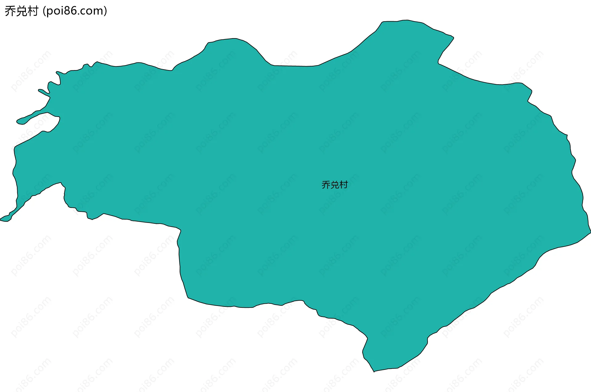 乔兑村边界地图
