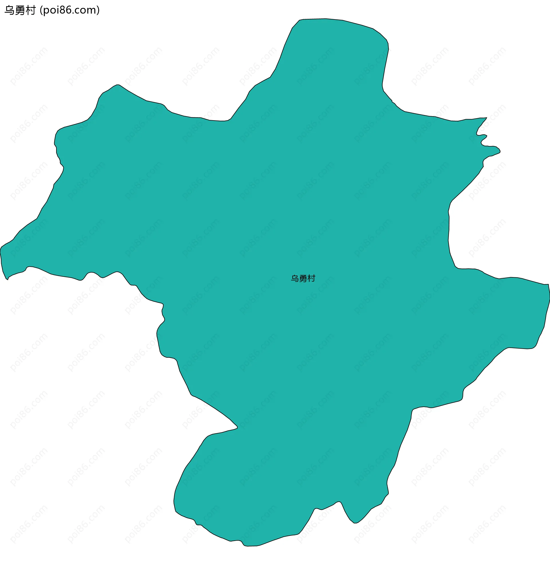 乌勇村边界地图