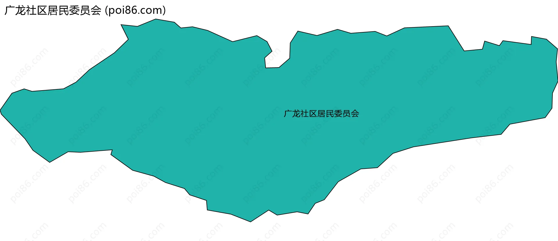 广龙社区居民委员会边界地图