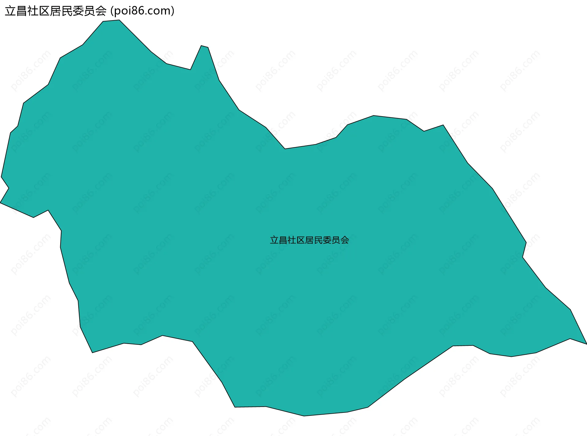 立昌社区居民委员会边界地图