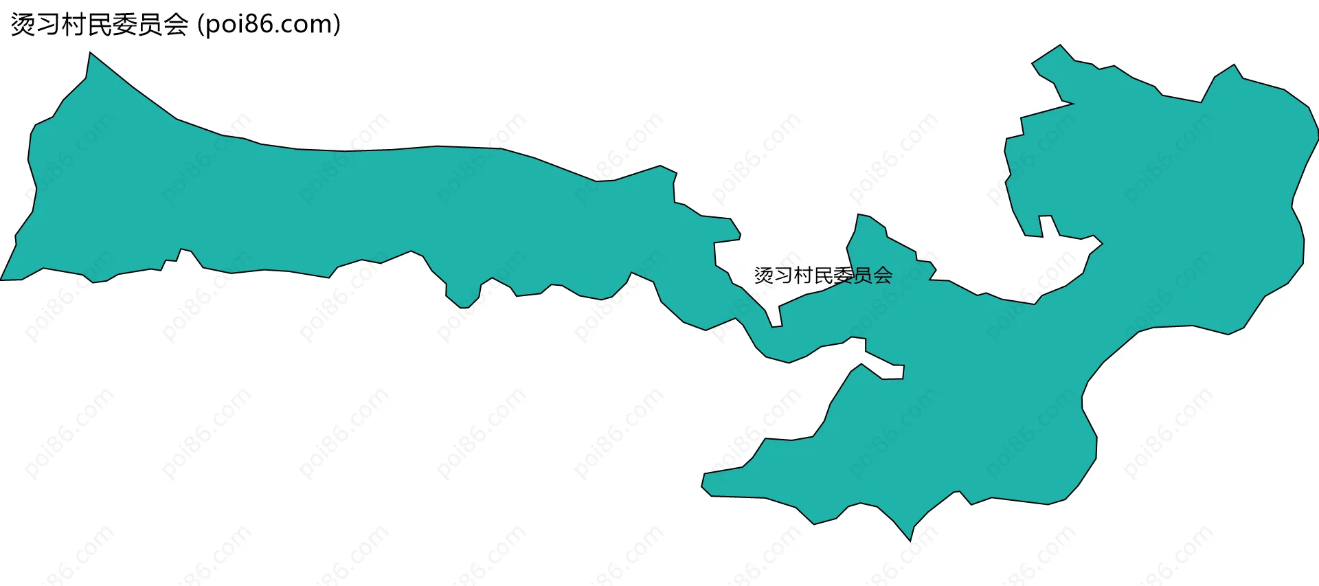 烫习村民委员会边界地图