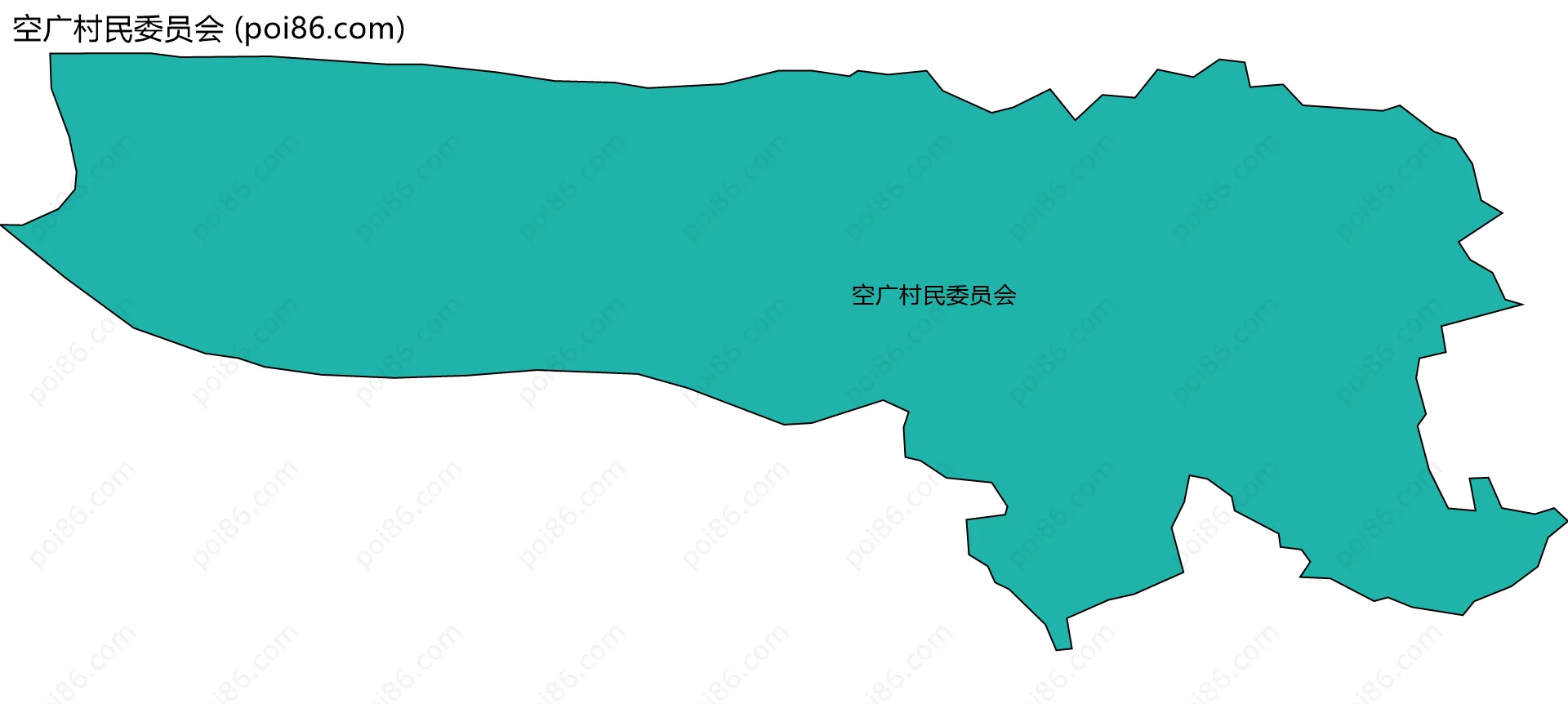 空广村民委员会边界地图