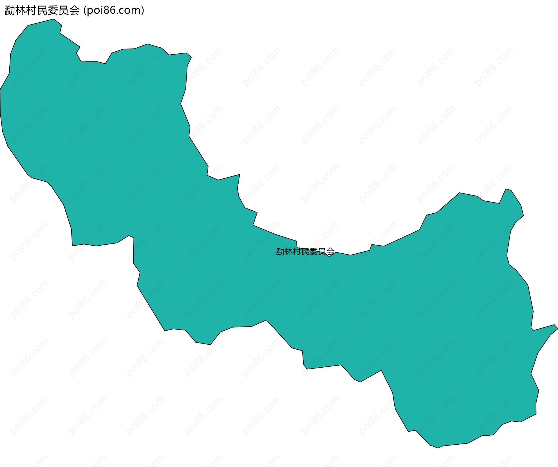 勐林村民委员会边界地图