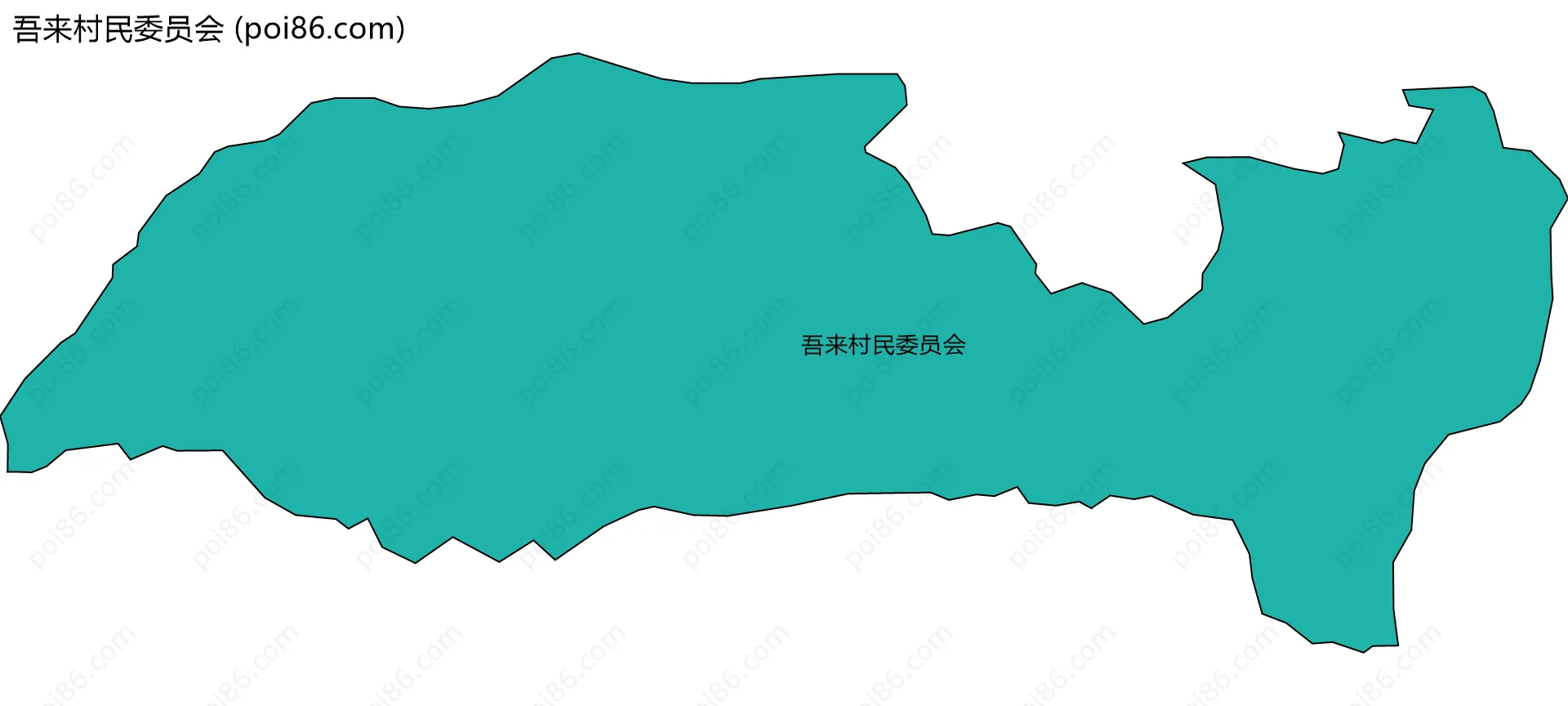 吾来村民委员会边界地图