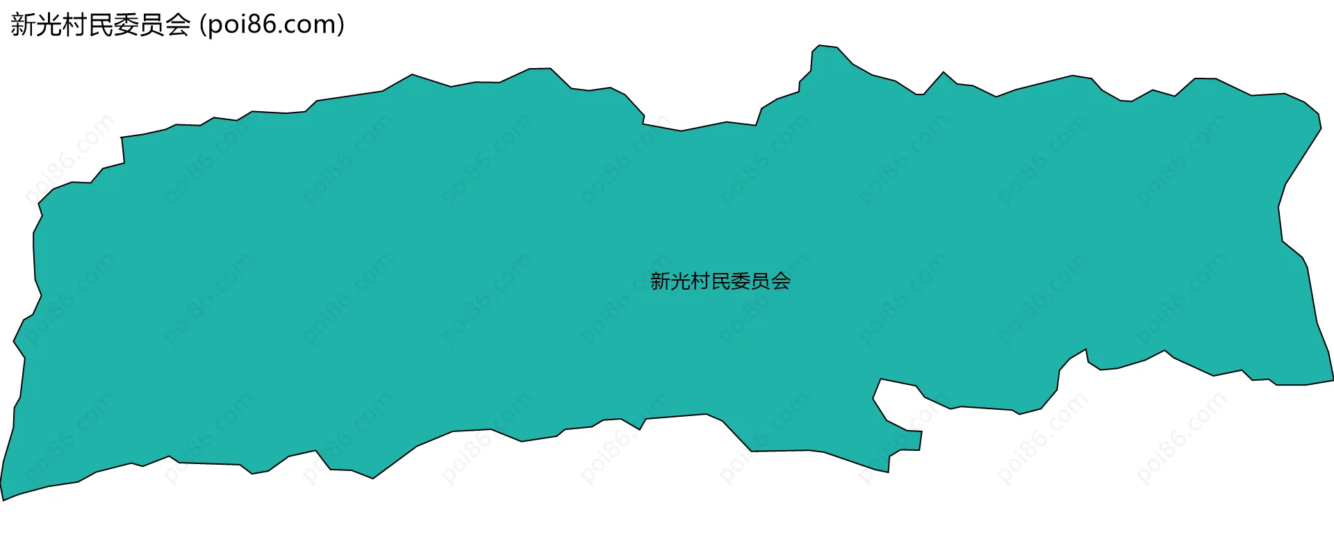 新光村民委员会边界地图