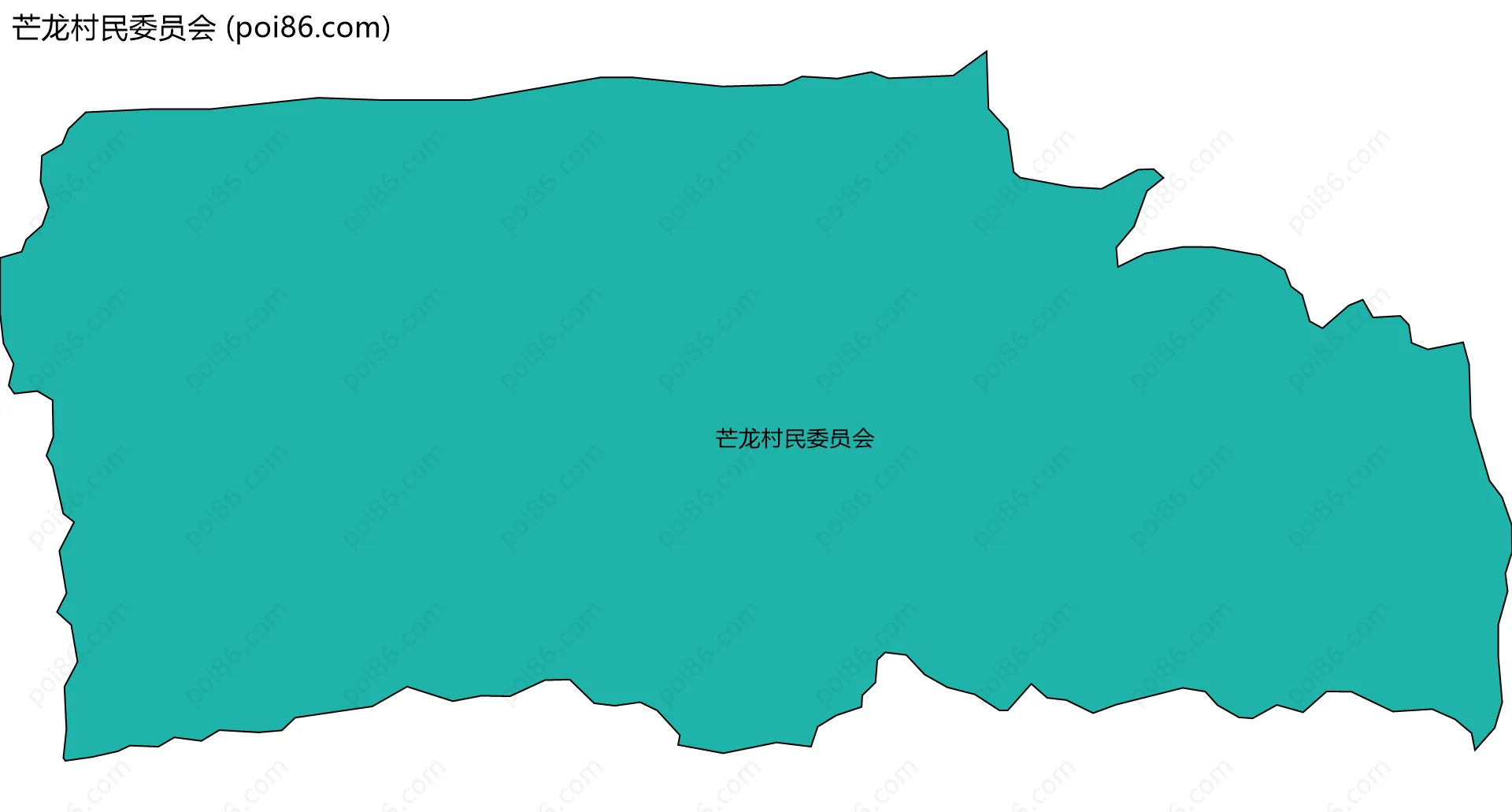 芒龙村民委员会边界地图