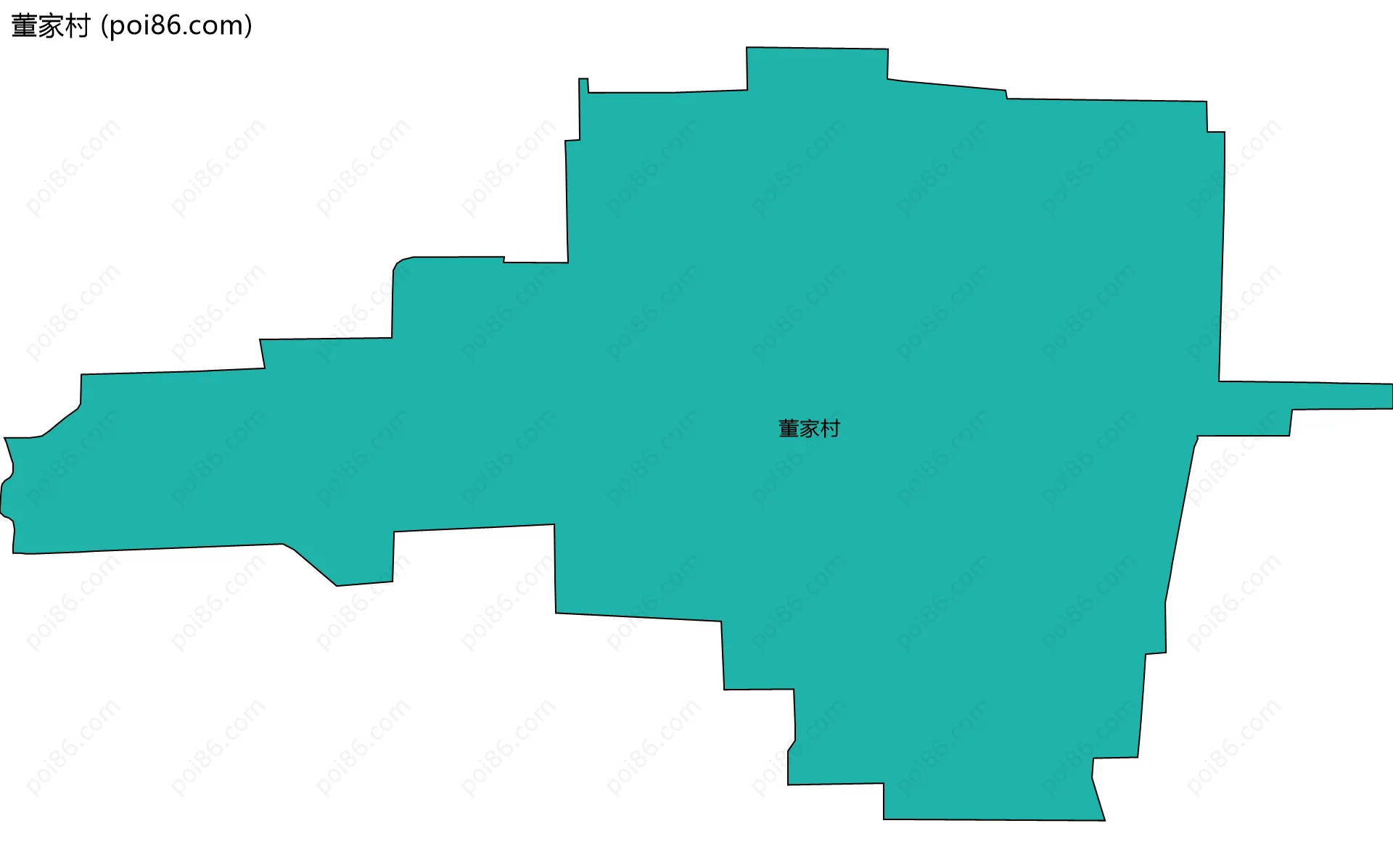 董家村边界地图