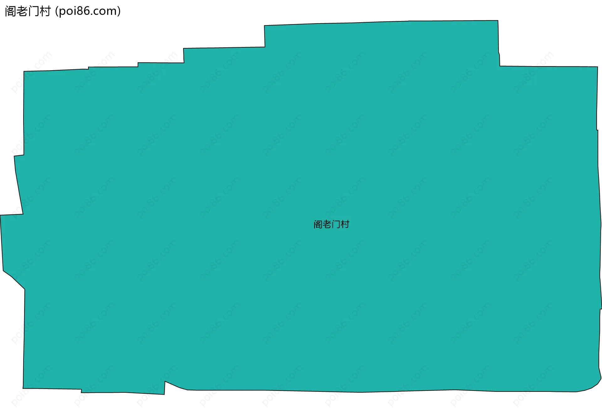 阁老门村边界地图