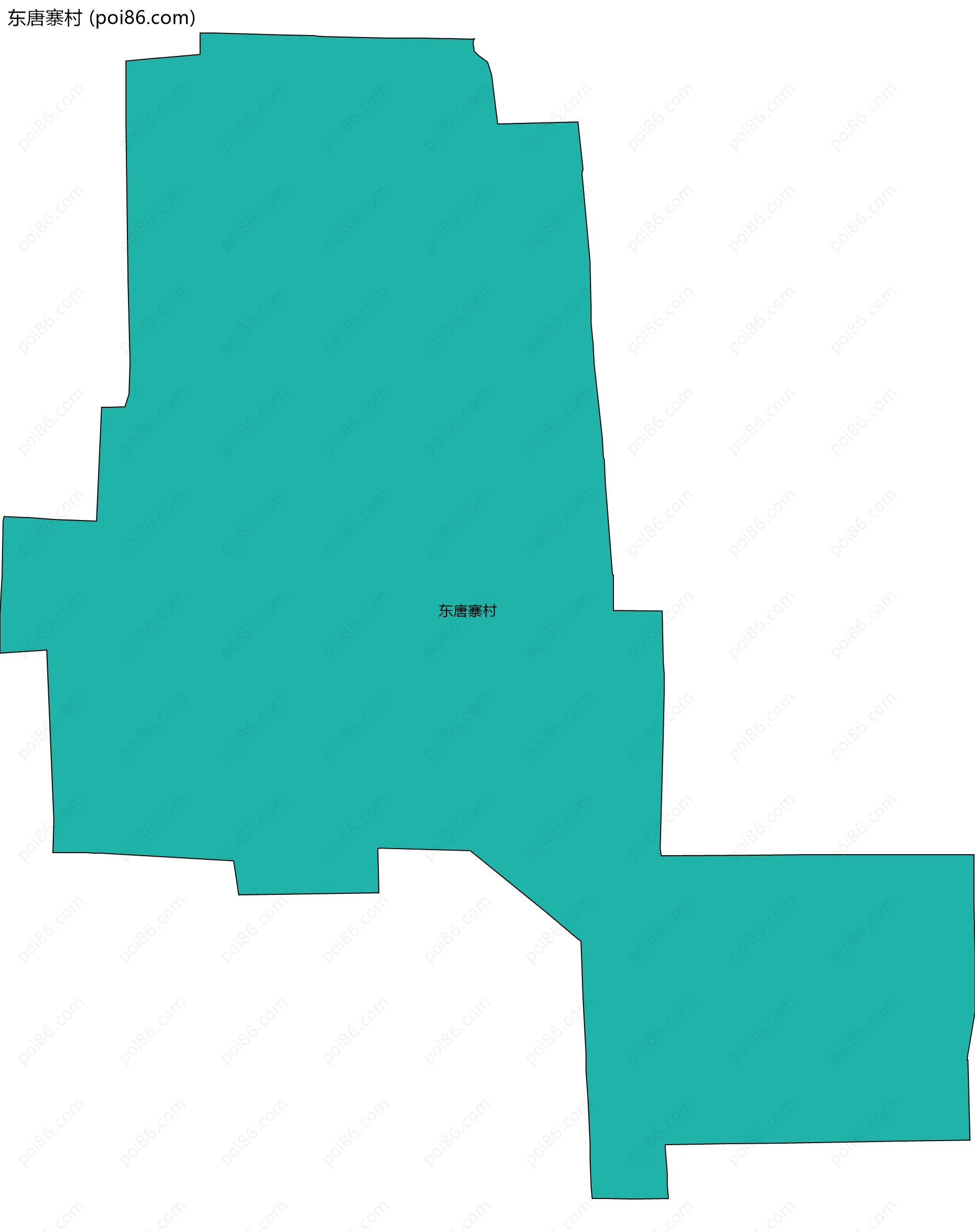 东唐寨村边界地图